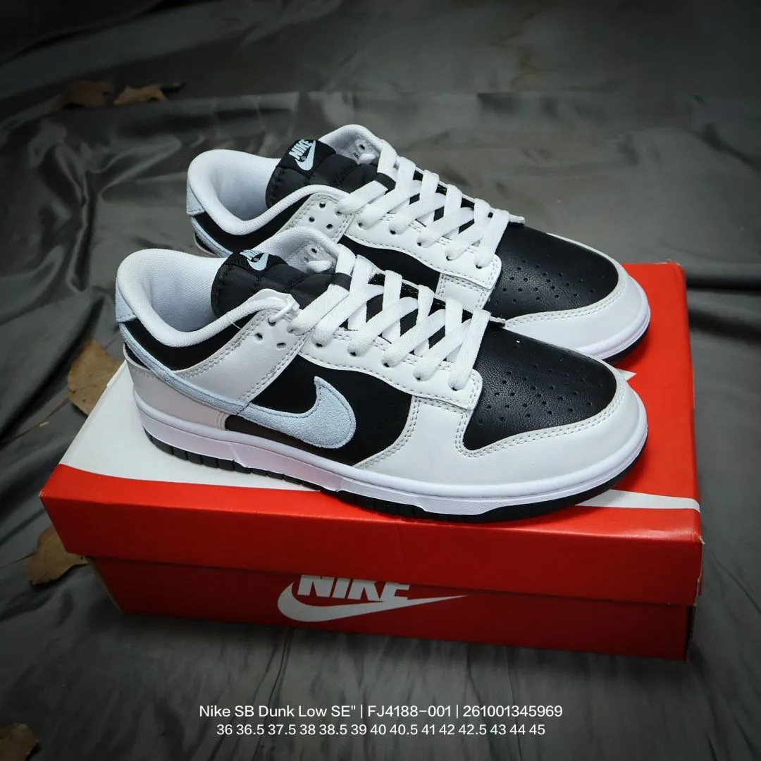 Nike Low-Top Sneakers in White & Burgundy & Beige & Grey & Green & Black · view 6
