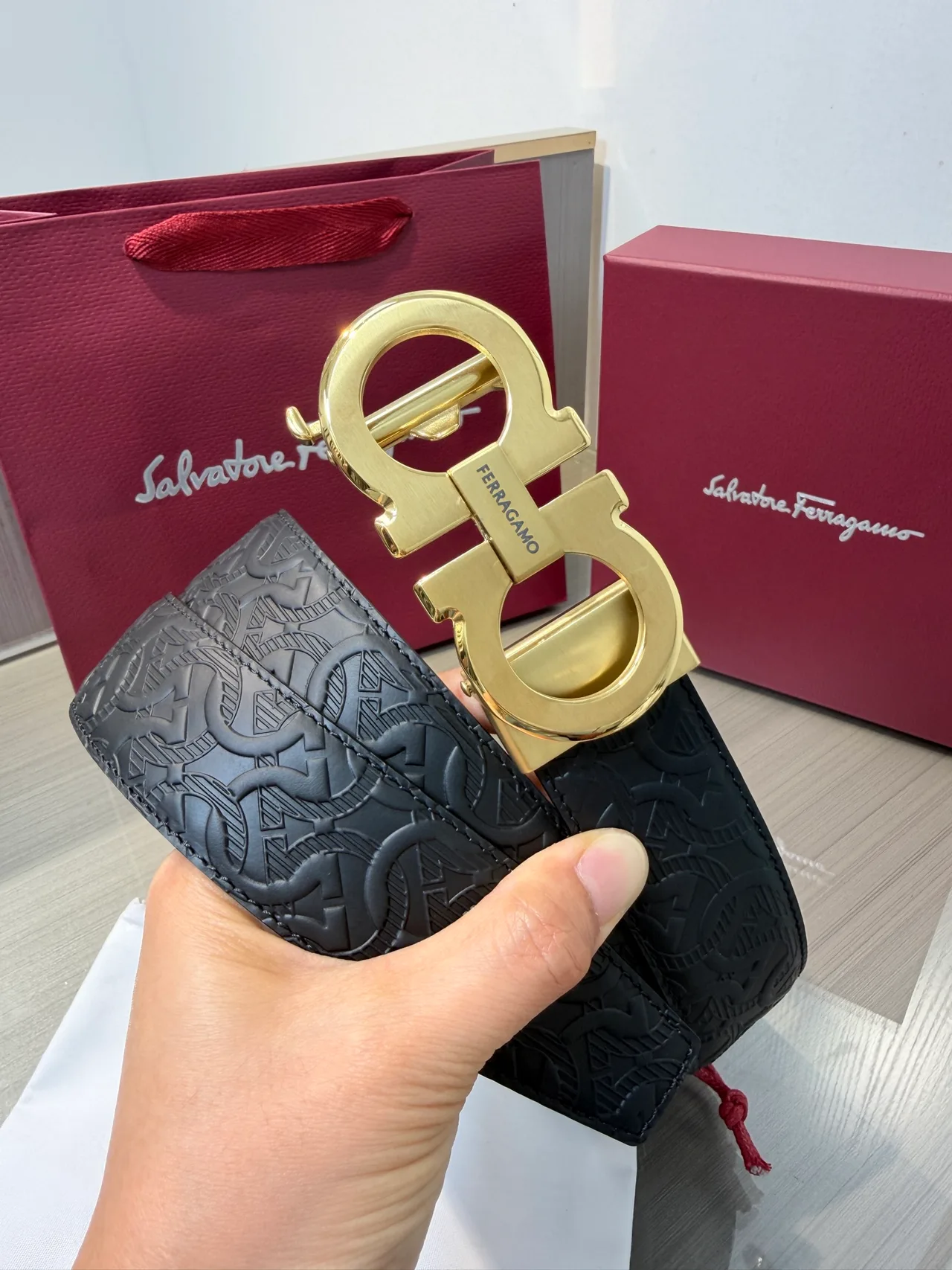Ferragamo Belt in Black · view 4