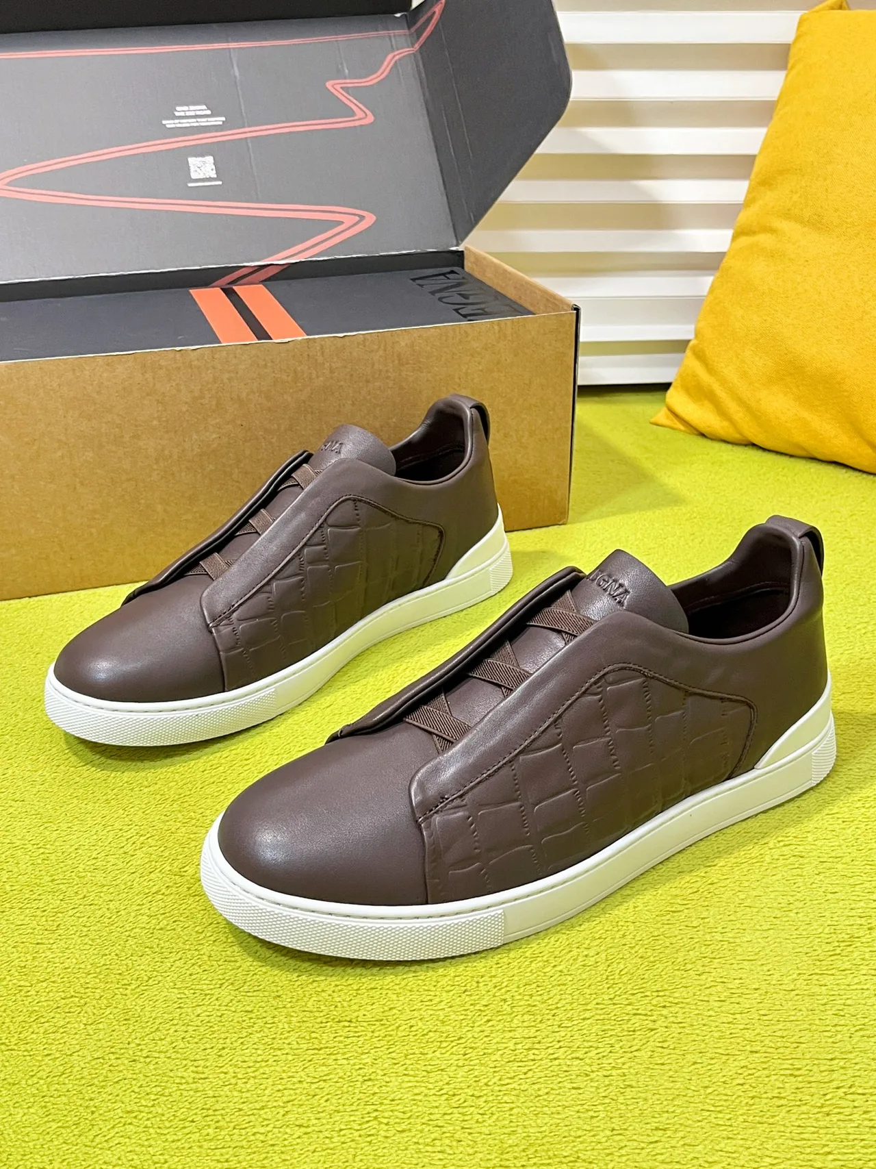 Zegna Sneakers in Brown · view 3