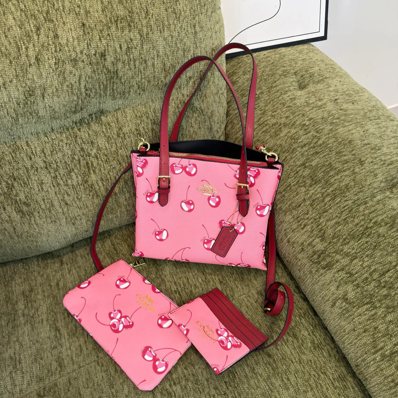 Coach 2030 Tote in Beige & Black & Pink & Grey & Brown · view 3