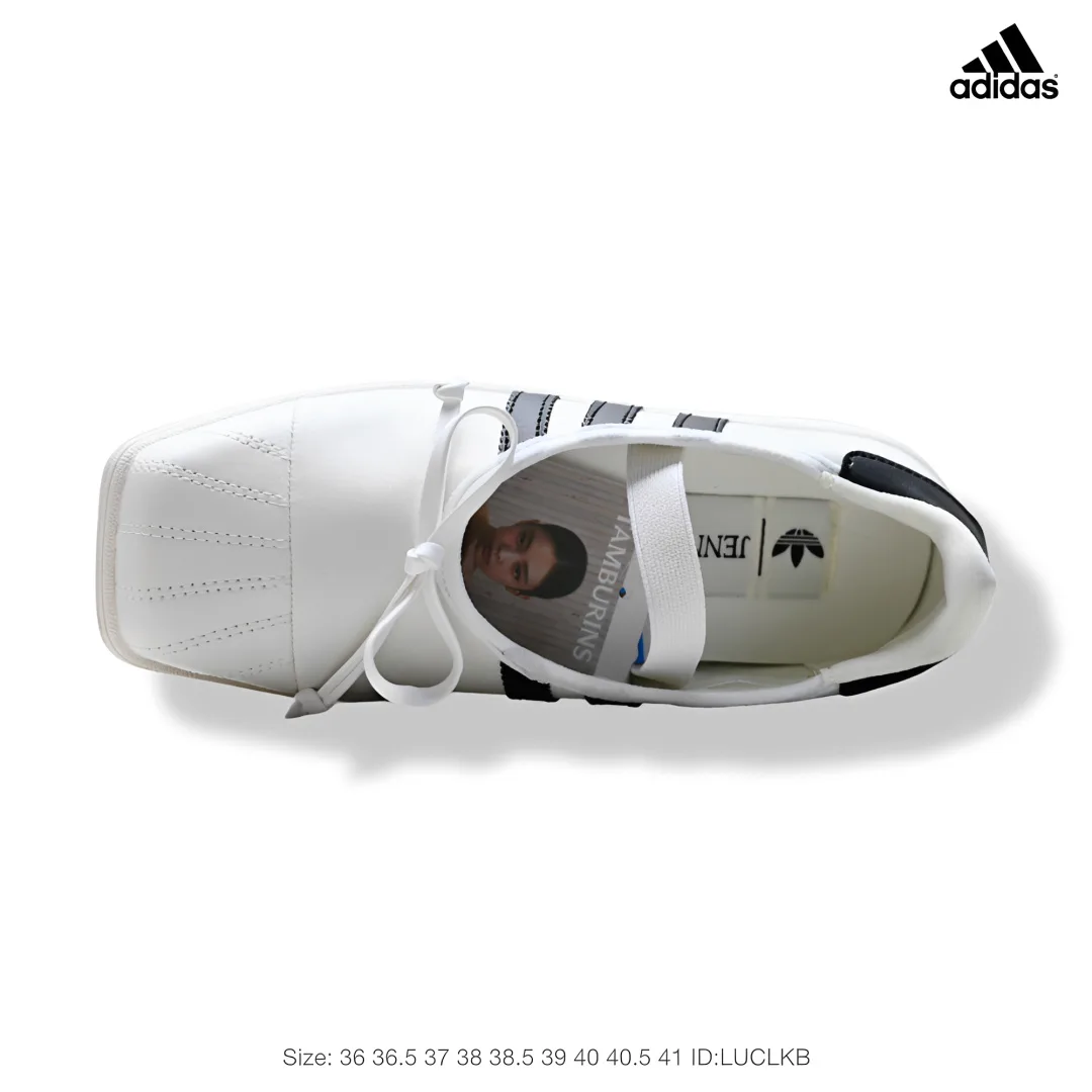 Adidas Striped Sneakers in White · view 5