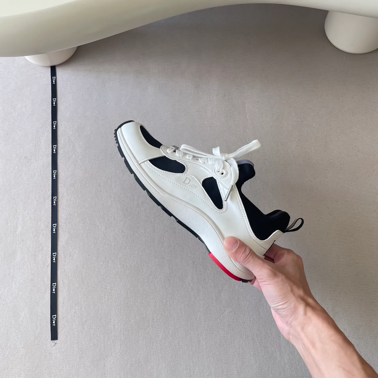 Dior Calfskin Sneakers in White · view 8