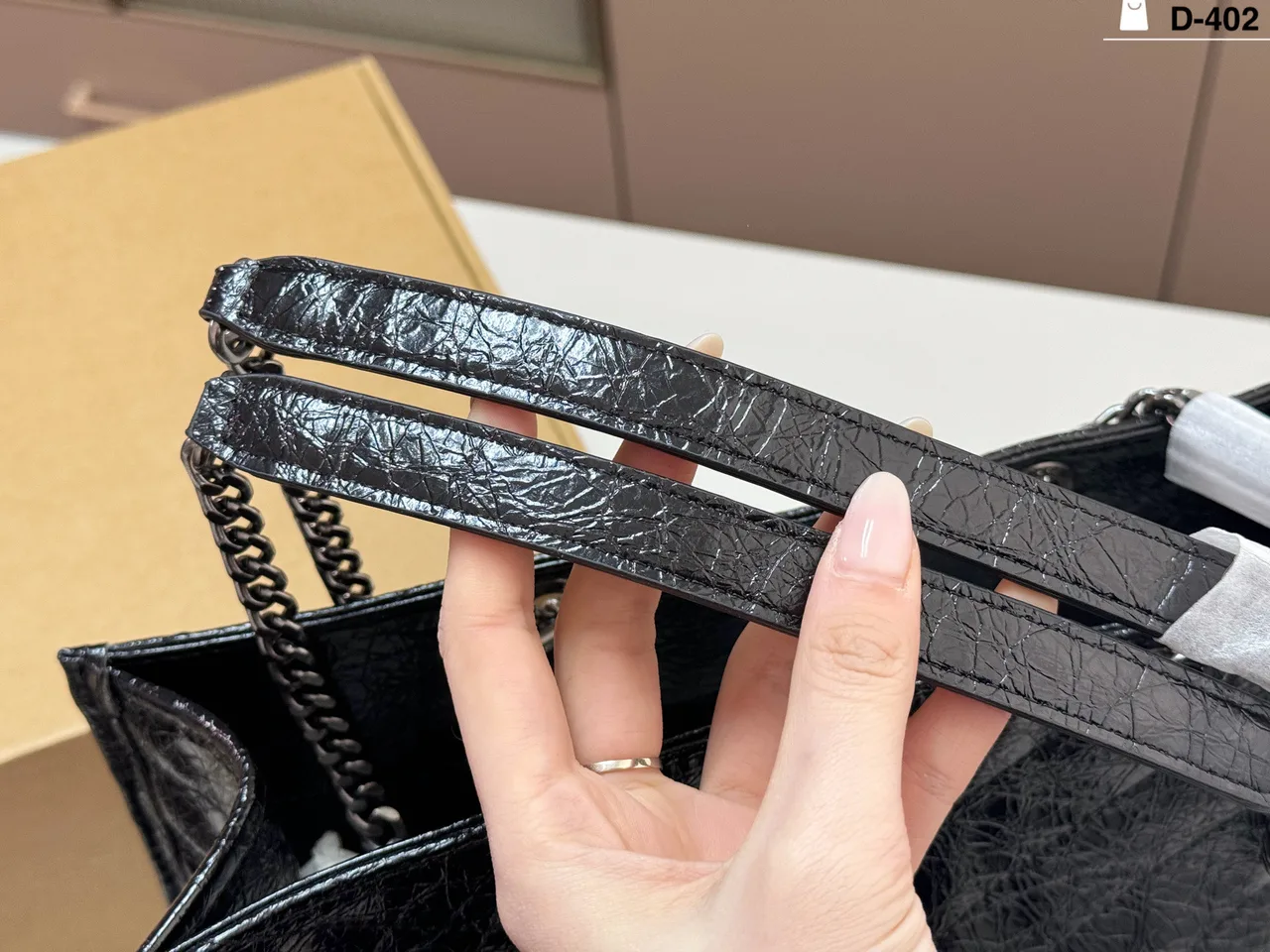 Saint Laurent Sheepskin Crossbody Bag in Black · view 7