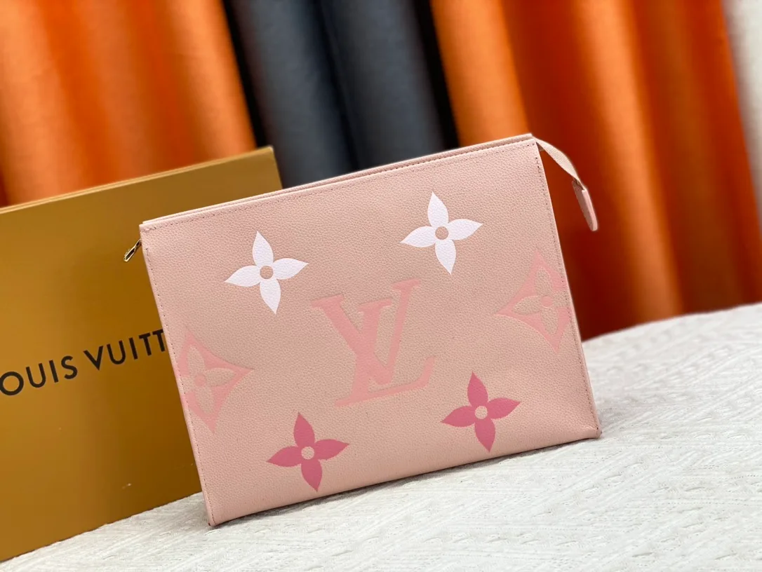 Louis Vuitton Canvas Zip Pouch in Pink · view 1