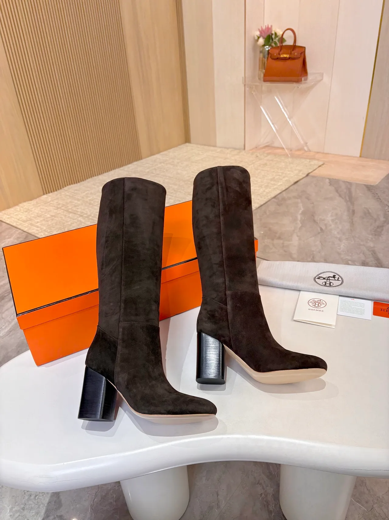 Hermes Boots in Brown · view 3