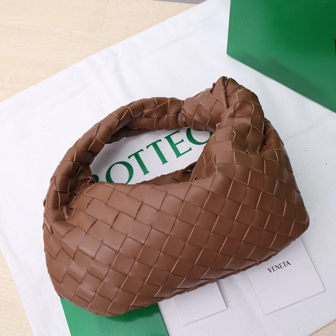 Bottega Veneta Sheepskin Woven Hobo Bag in Brown · view 5