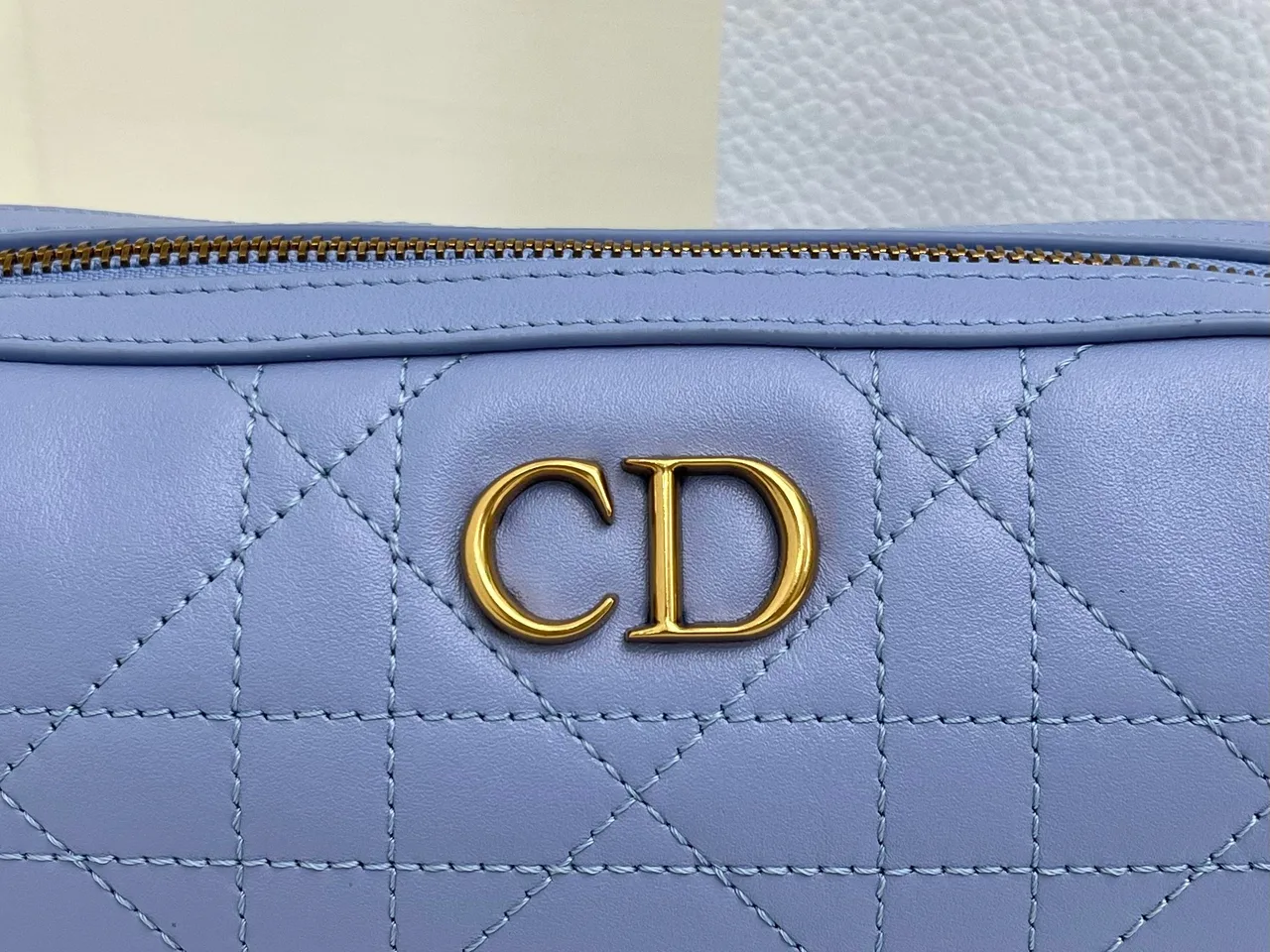 Dior Quilted Shoulder Bag in Blue · view 7