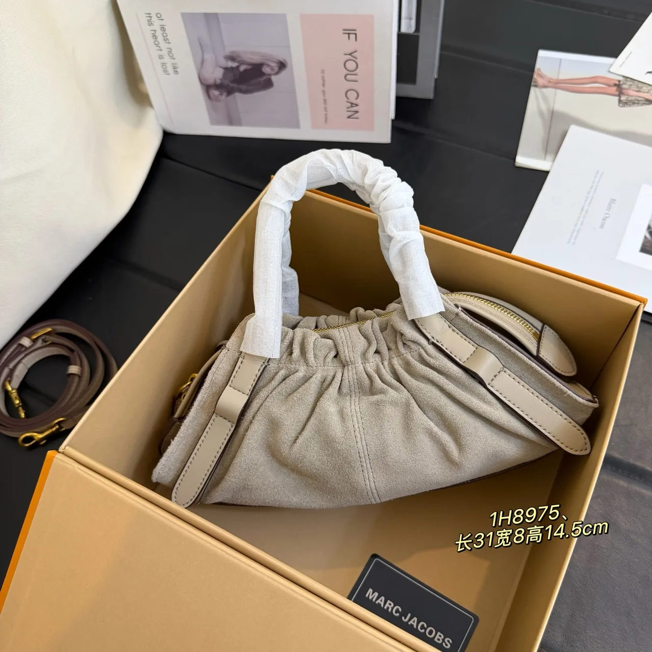 Marc Jacobs Cowhide Hobo Bag in Grey · view 2