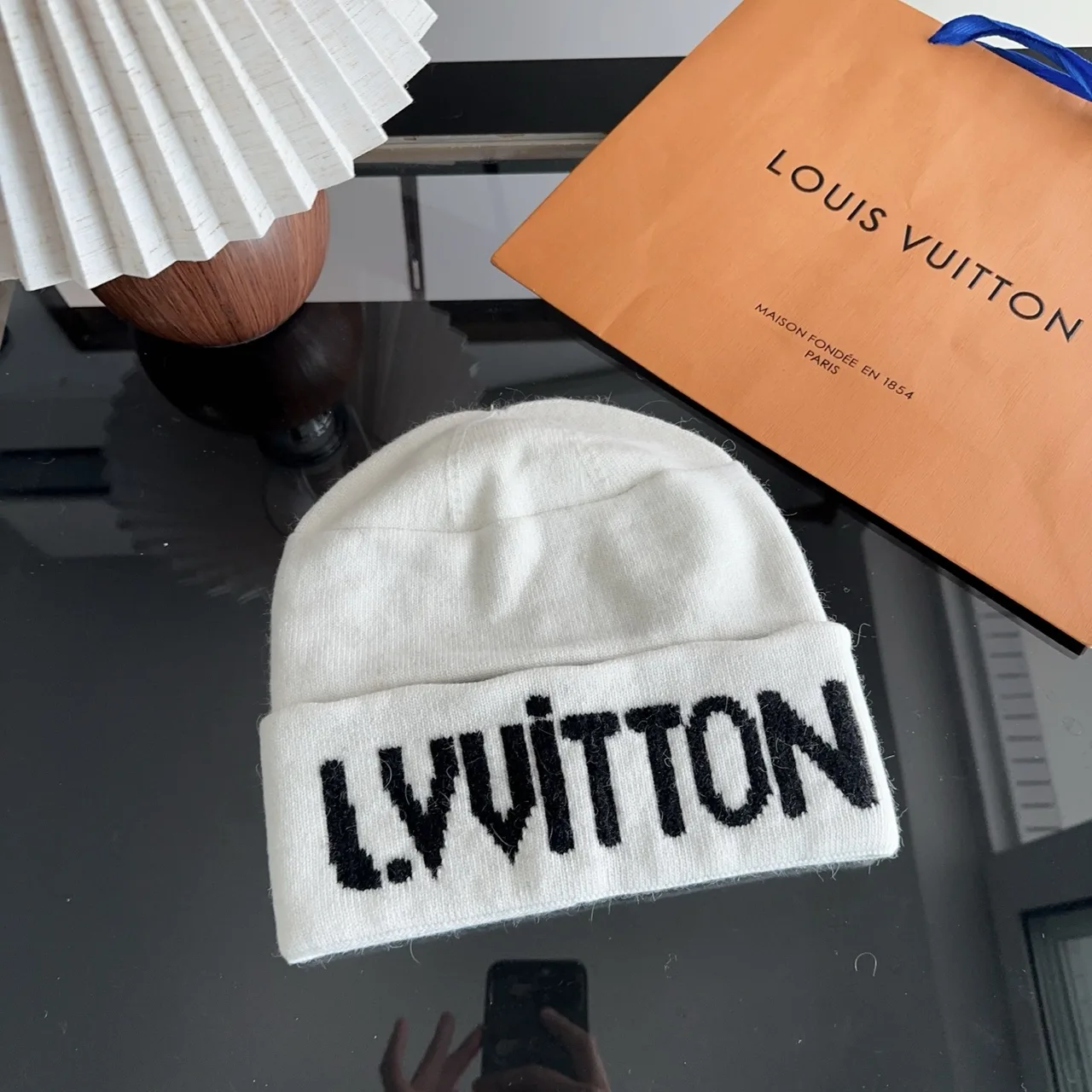 Louis Vuitton Beanie in White · view 1