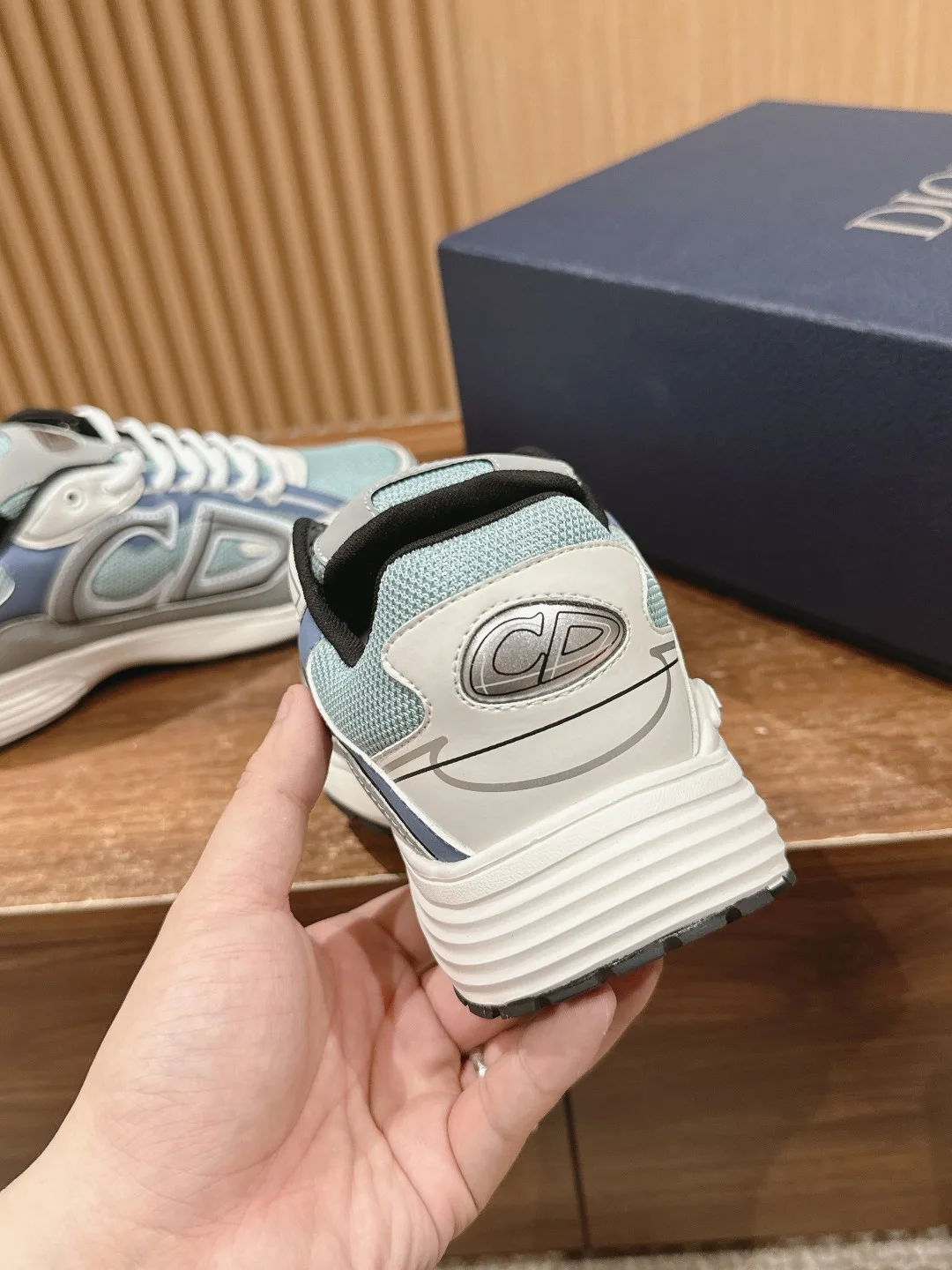 Dior CD Sneakers in Blue · view 8