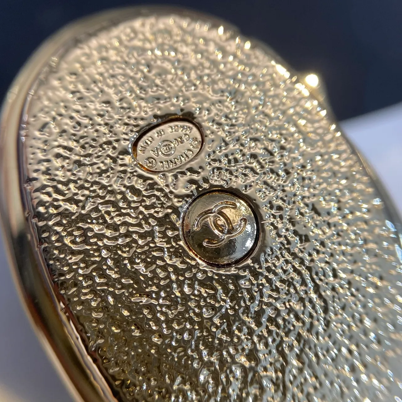 Chanel Face Keychain in Black · view 5