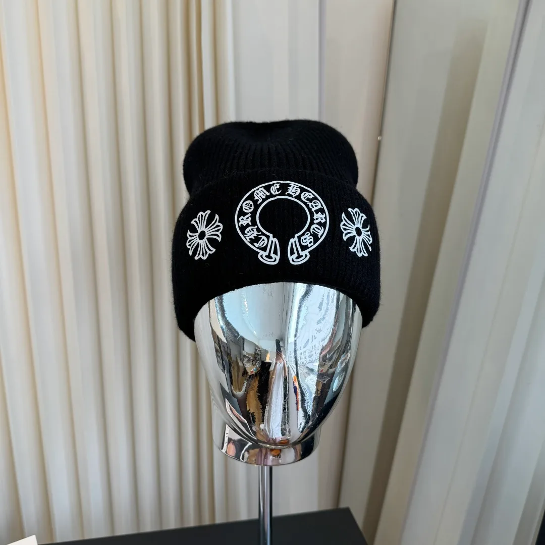 Chrome Hearts Embroidered Knit Beanie in Black · view 3