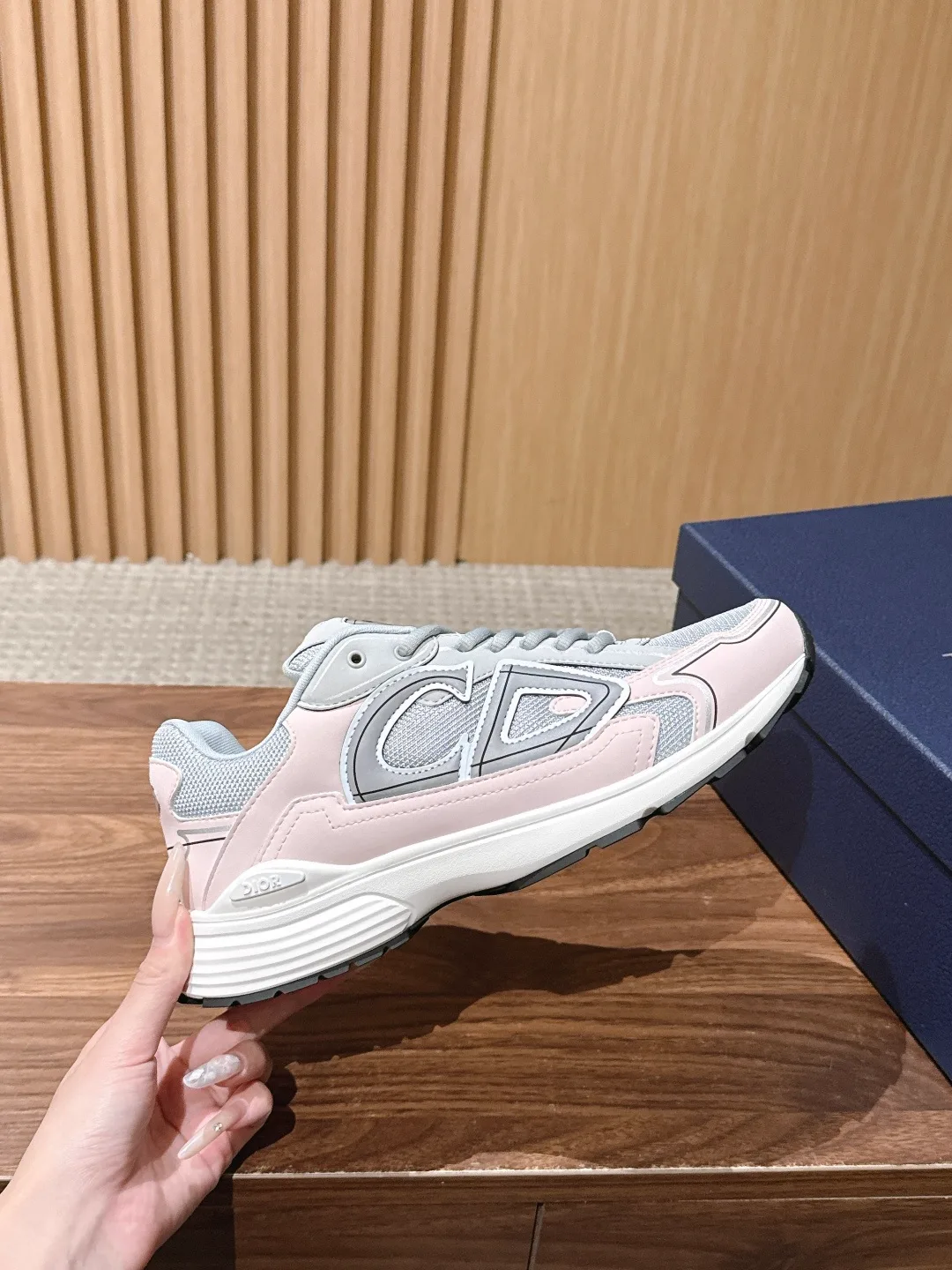 Dior Panelled Sneakers in White · view 5