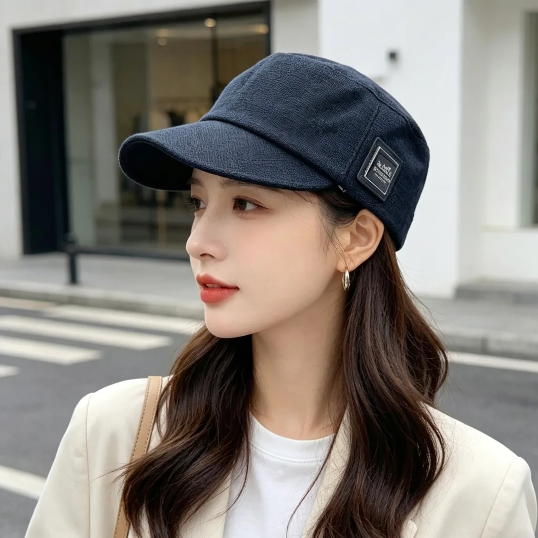 Hermes Smooth Cap in Blue · view 2