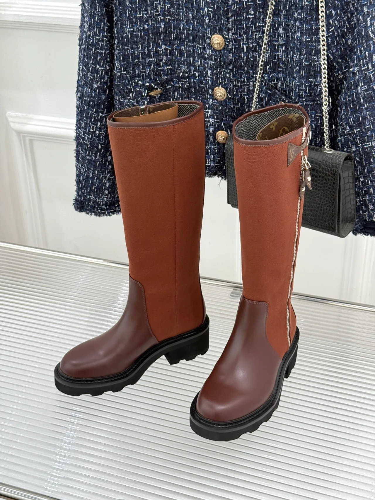 Louis Vuitton Ankle Boots in Brown · view 2
