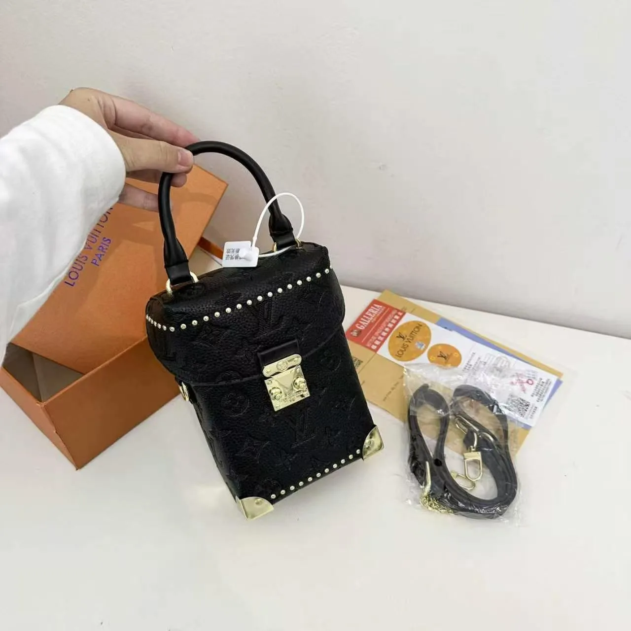 Louis Vuitton Monogram Camera Box Bag in Brown & Black · view 3