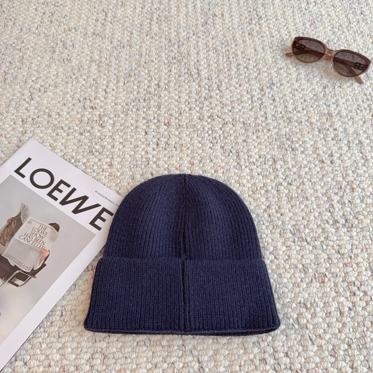 Chanel Beanie in Blue · view 3