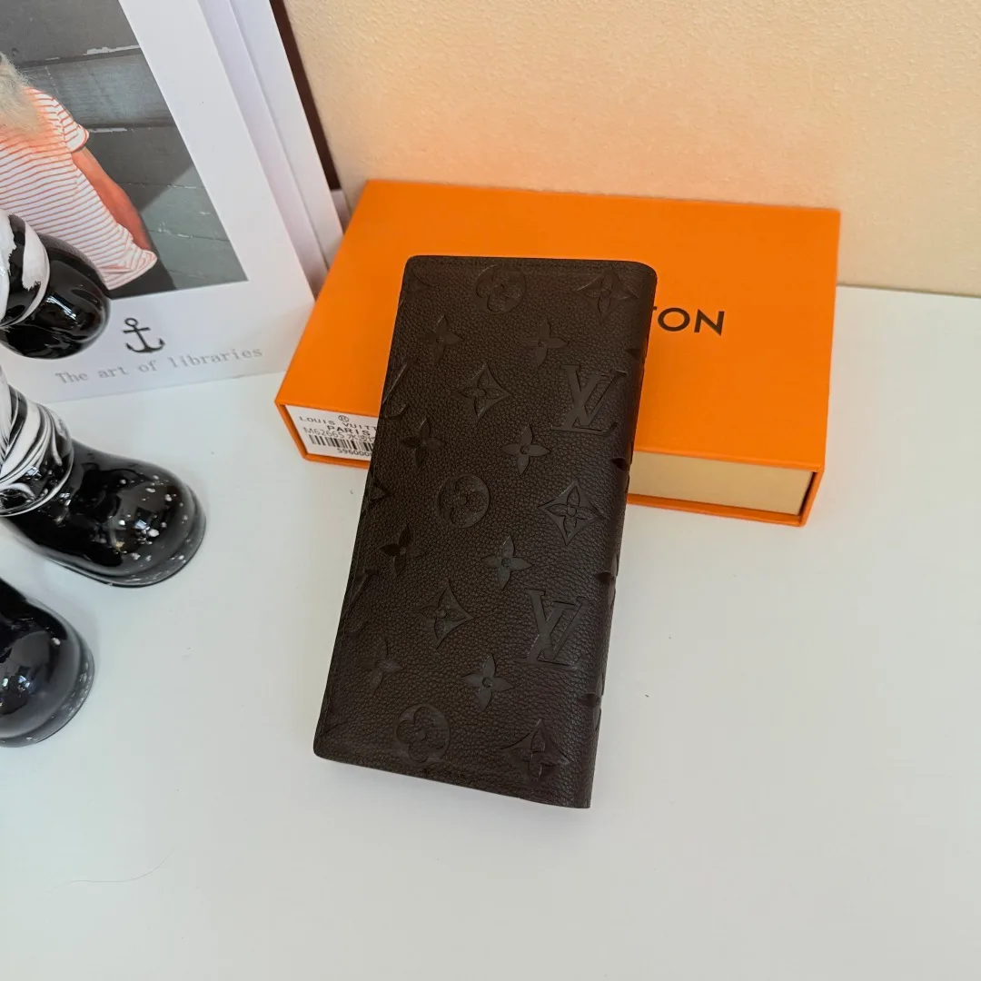 Louis Vuitton Long Wallet in Brown & Grey & Black · view 4
