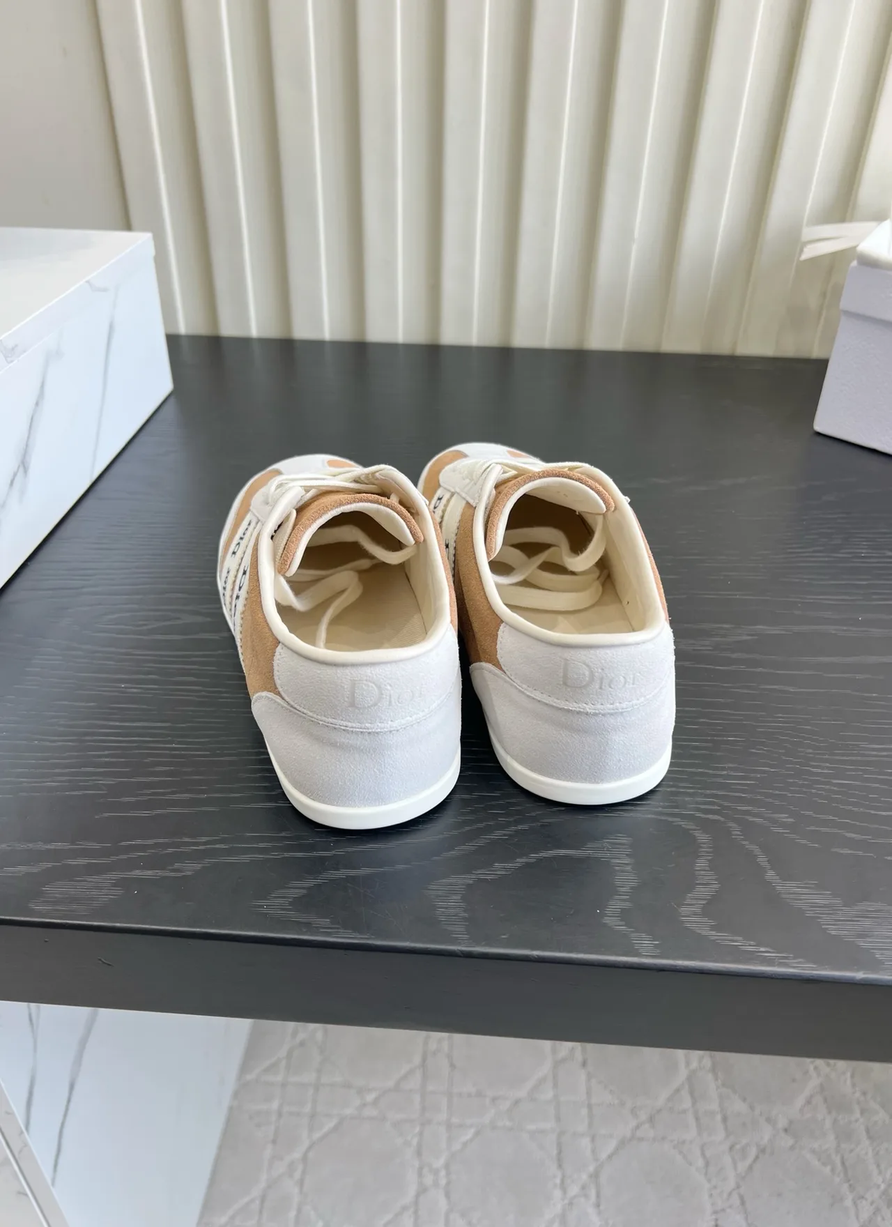 Dior Cowhide Wool Sneakers in White · view 5