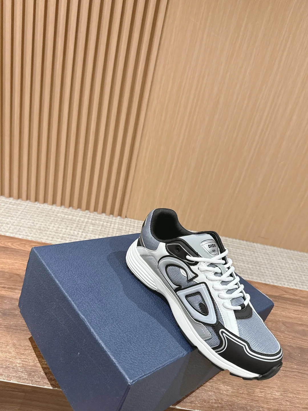 Dior Smooth Sneakers in Grey · view 4