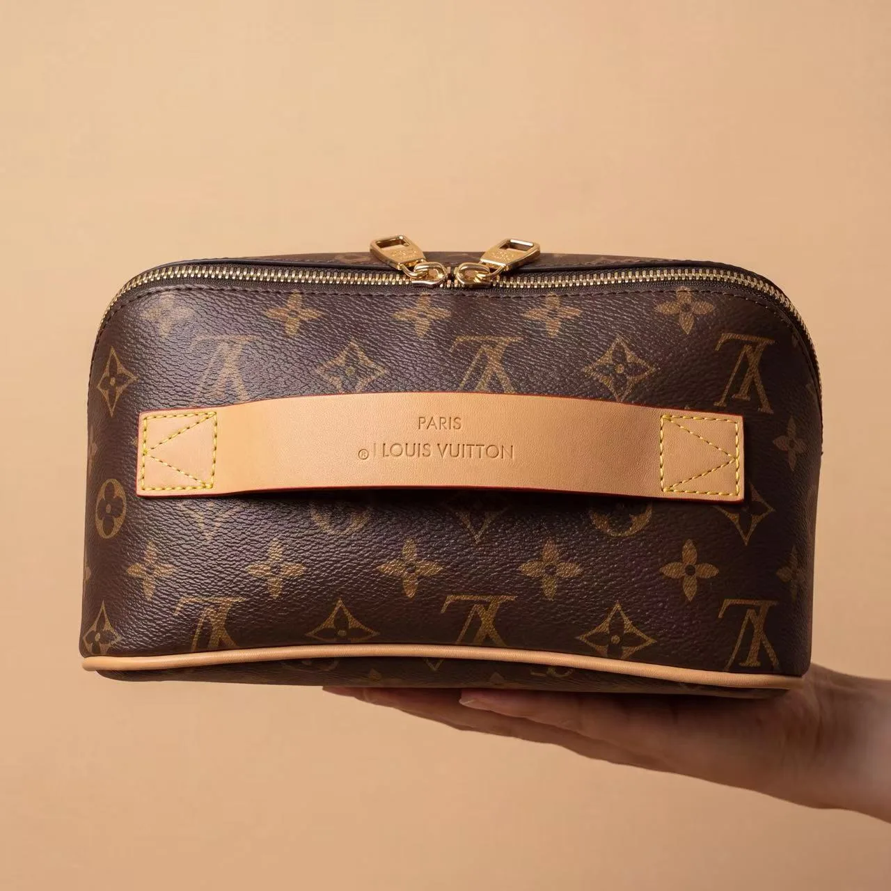 Louis Vuitton Monogram Travel Case in Brown · view 3