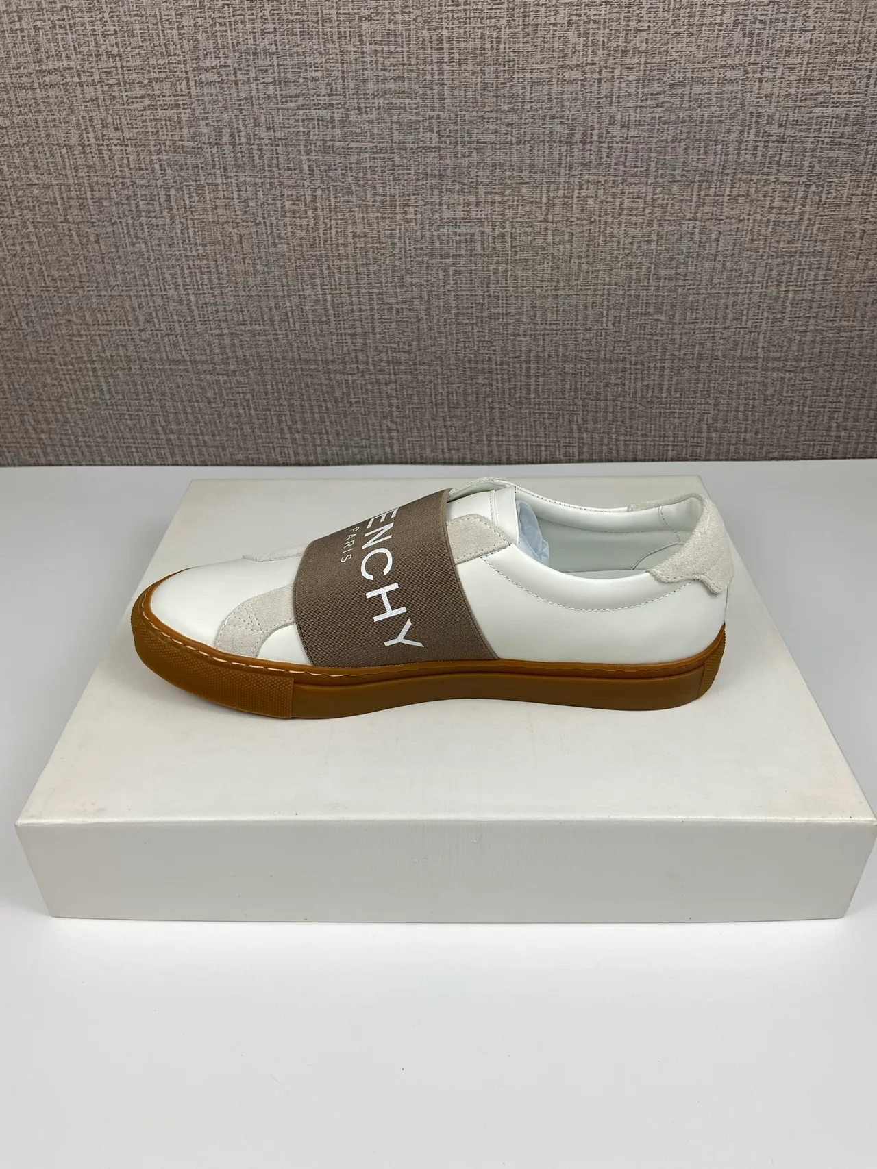 Givenchy Cowhide Urban Street Strap Sneakers in White · view 7