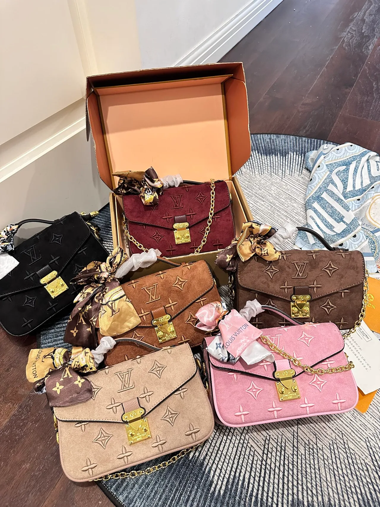 Louis Vuitton Mini Metis Top-Handle Bag in Black / Burgundy / Brown / Beige / Pink · view 2