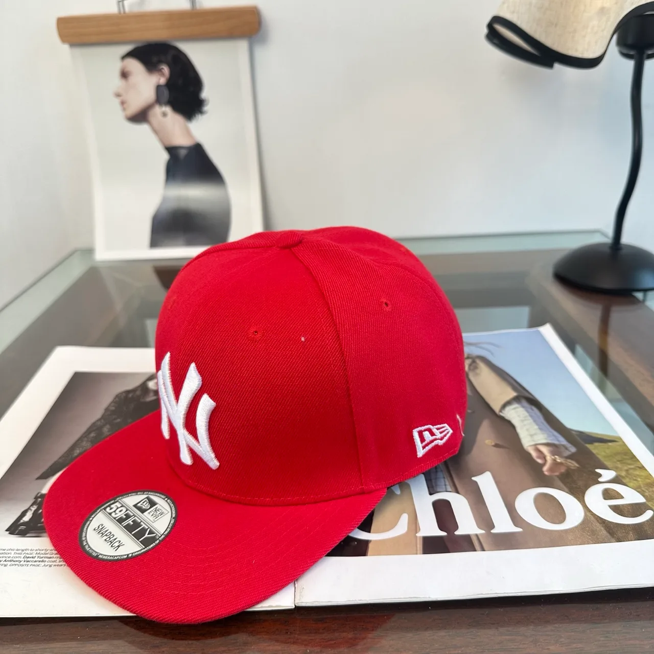 New Era NY baseball cap in Green & Black & Grey & Red · view 4