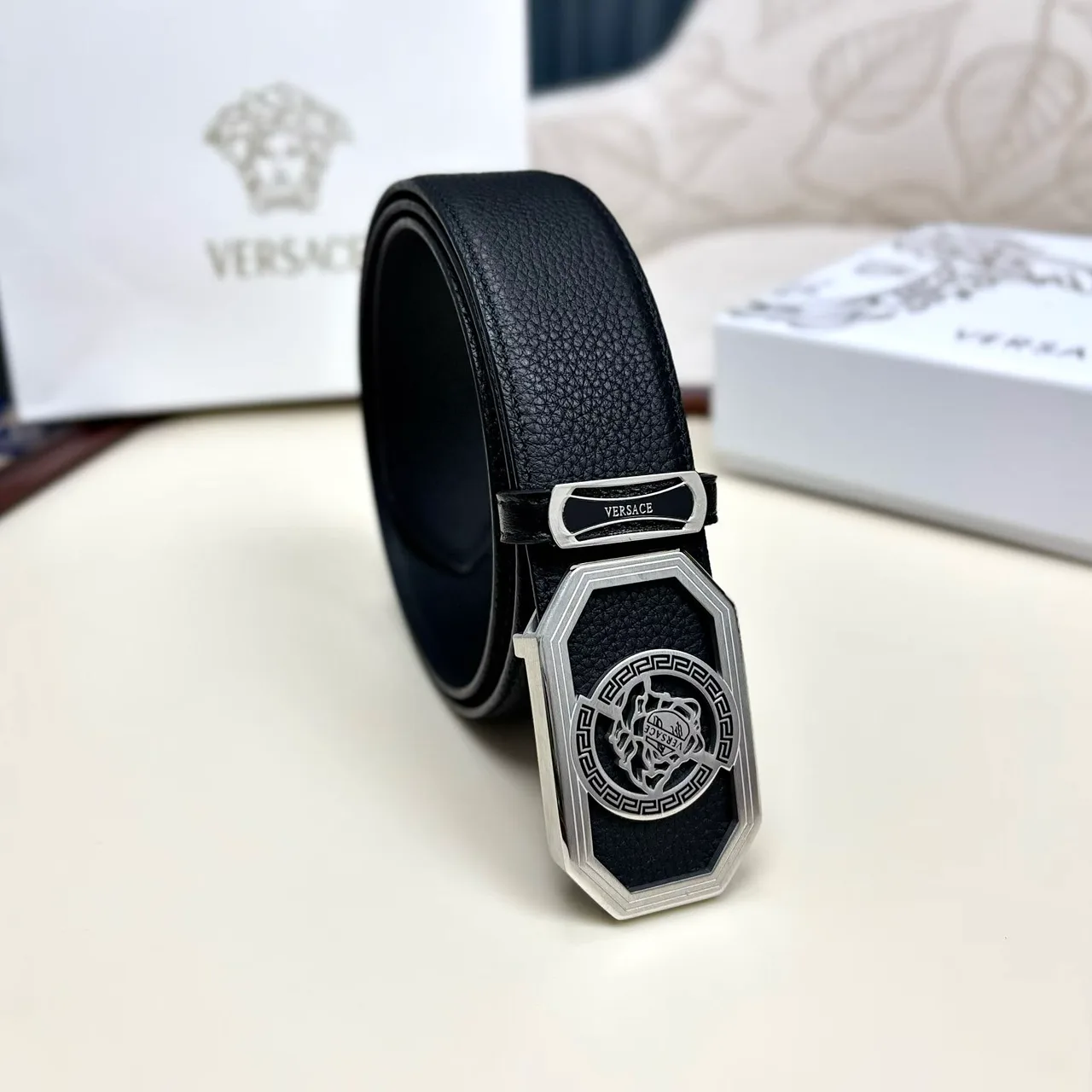 Versace Belt in Black · view 3