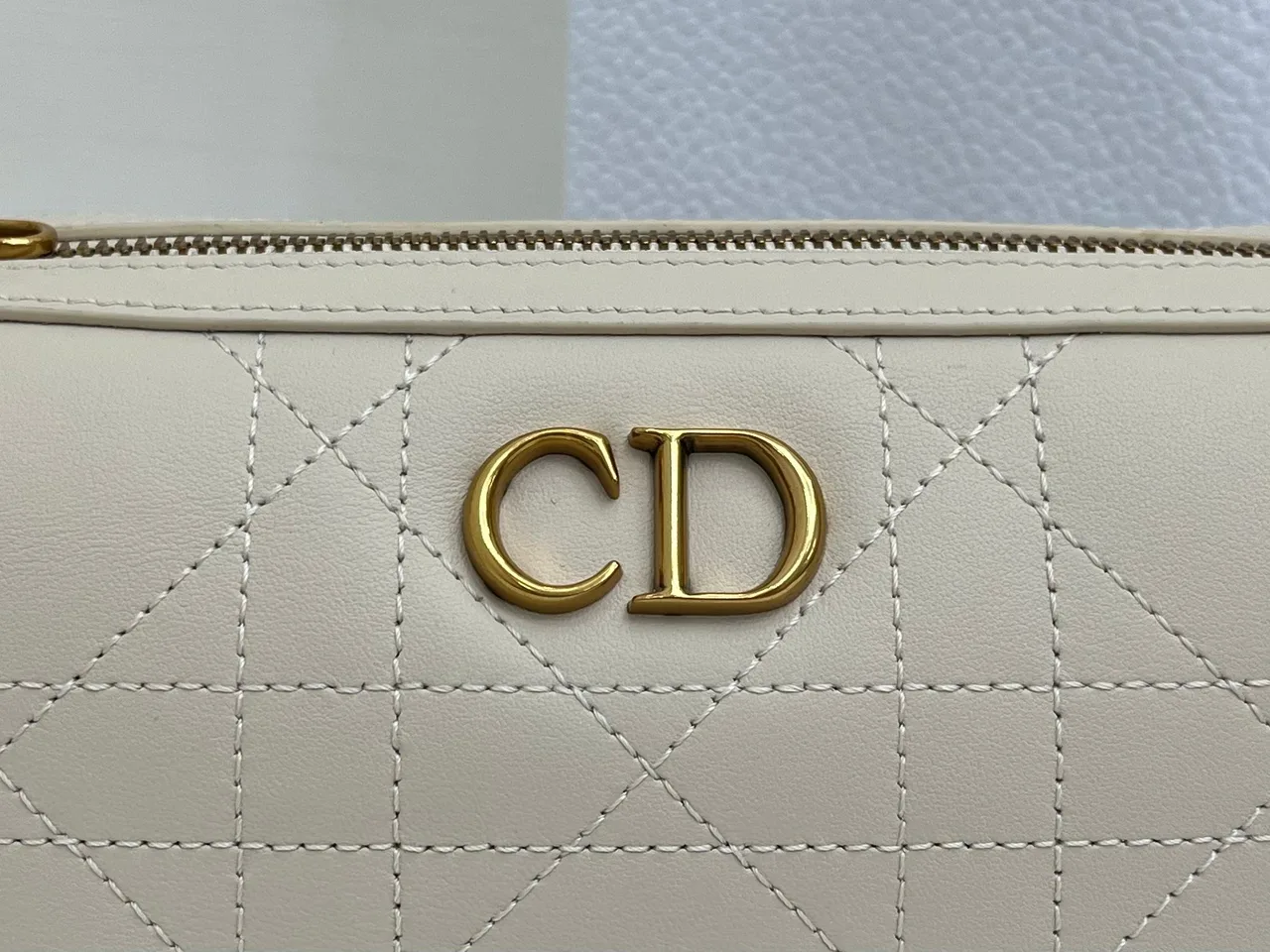 Dior Quilted Hobo Bag in Beige · view 6
