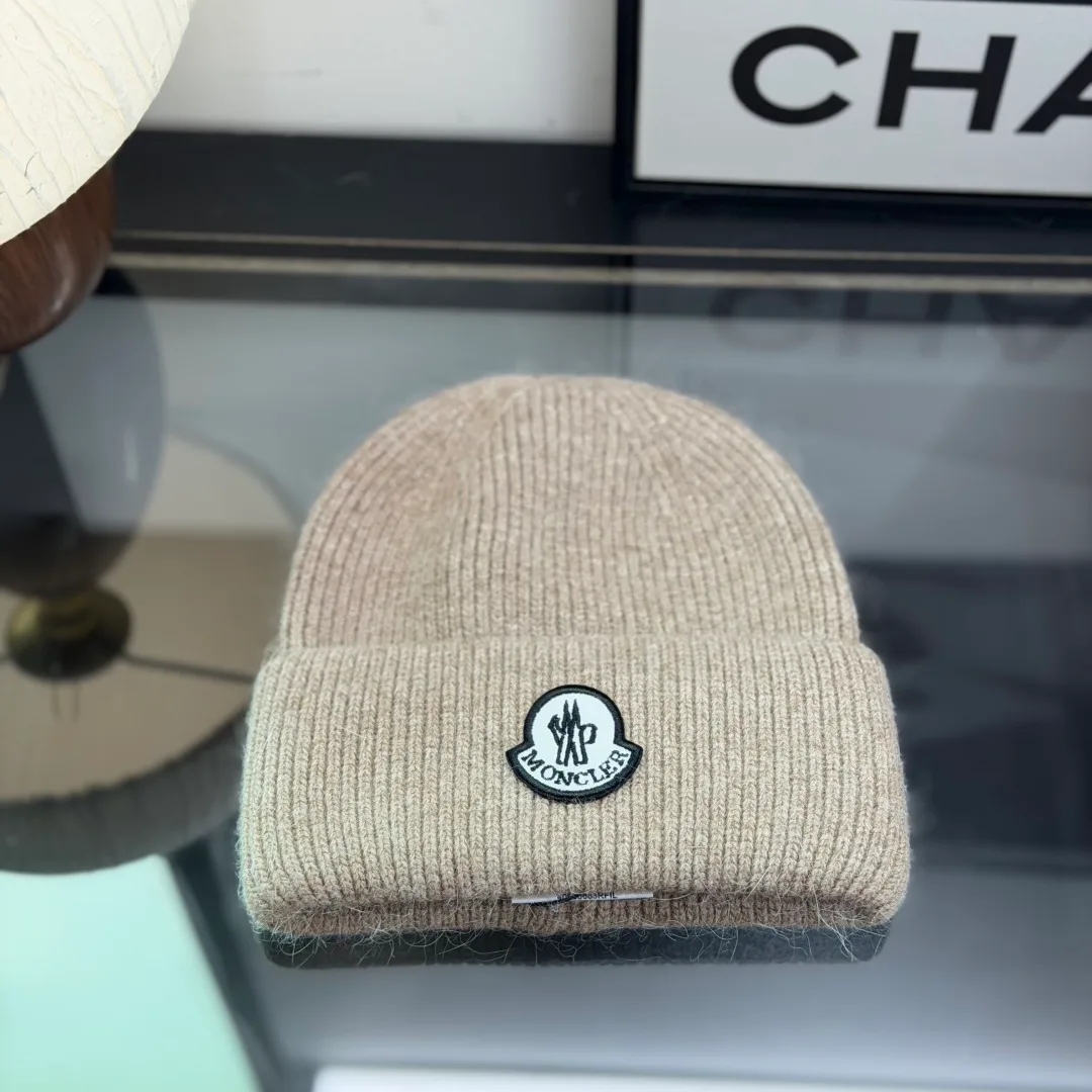 Moncler Beanie in Beige · view 1