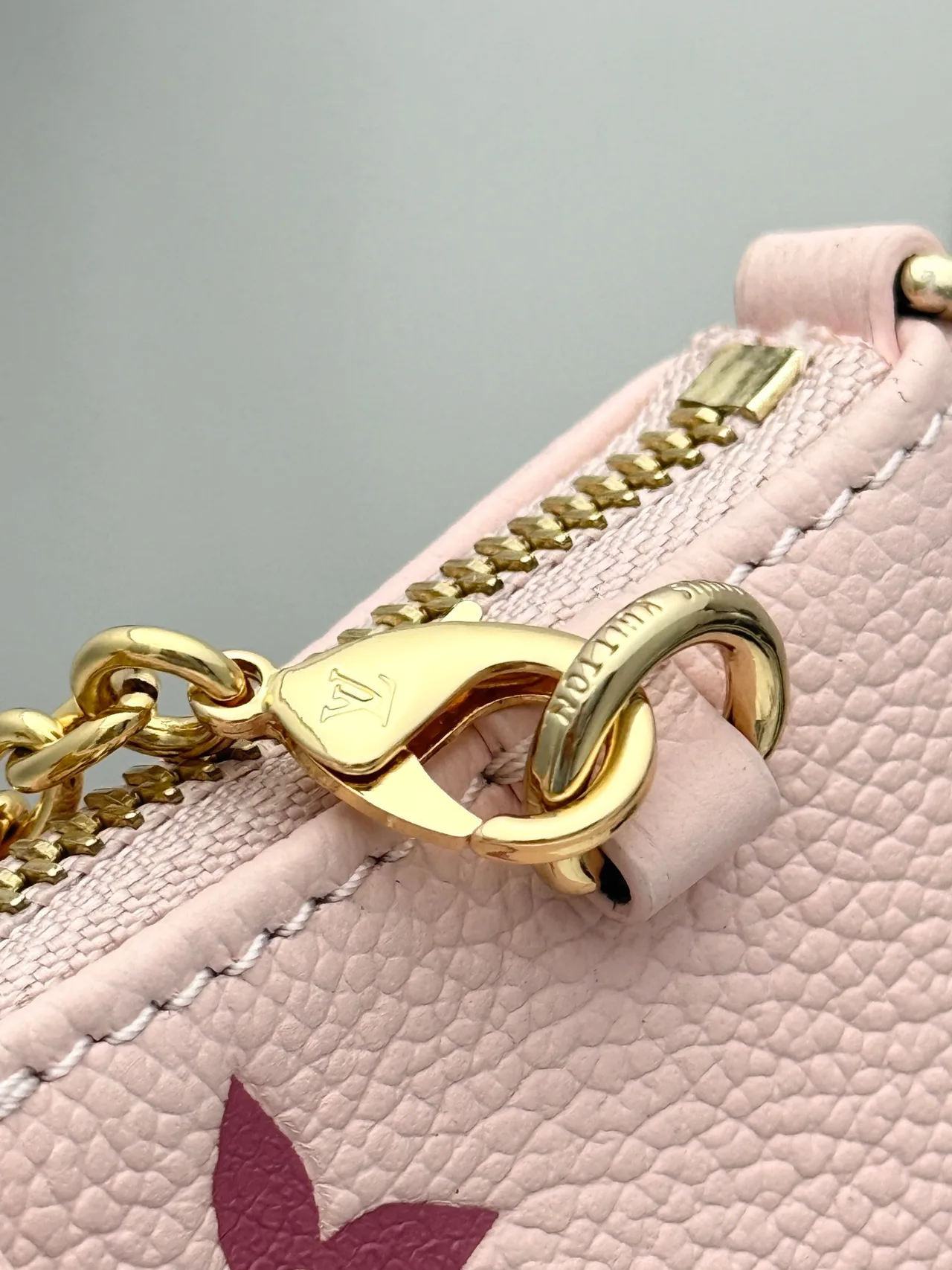 Louis Vuitton Leather Monogram Crossbody Bag in Pink · view 6