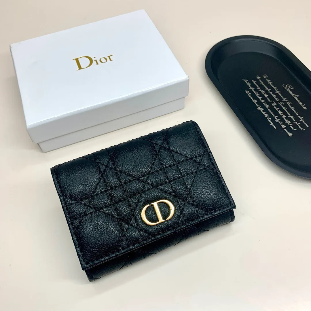 Dior Flap Wallet in Black · view 2