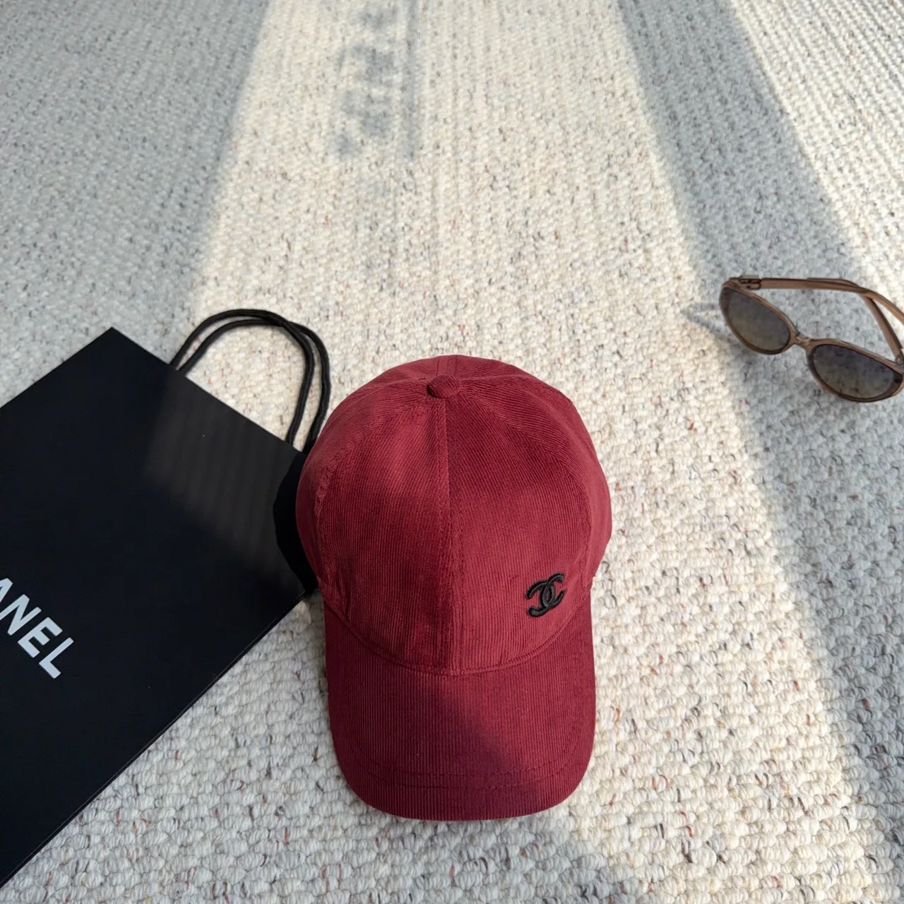 Chanel Baseball Cap in Burgundy · view 1