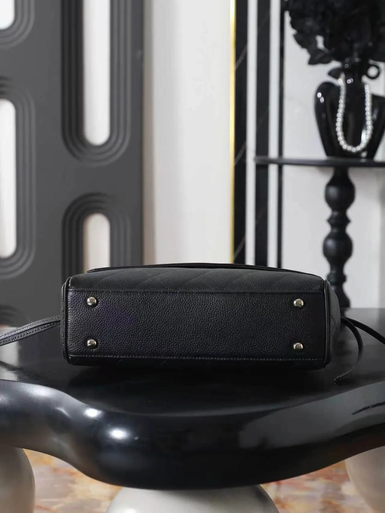 Chanel Quilted Shoulder Bag in Black · view 4