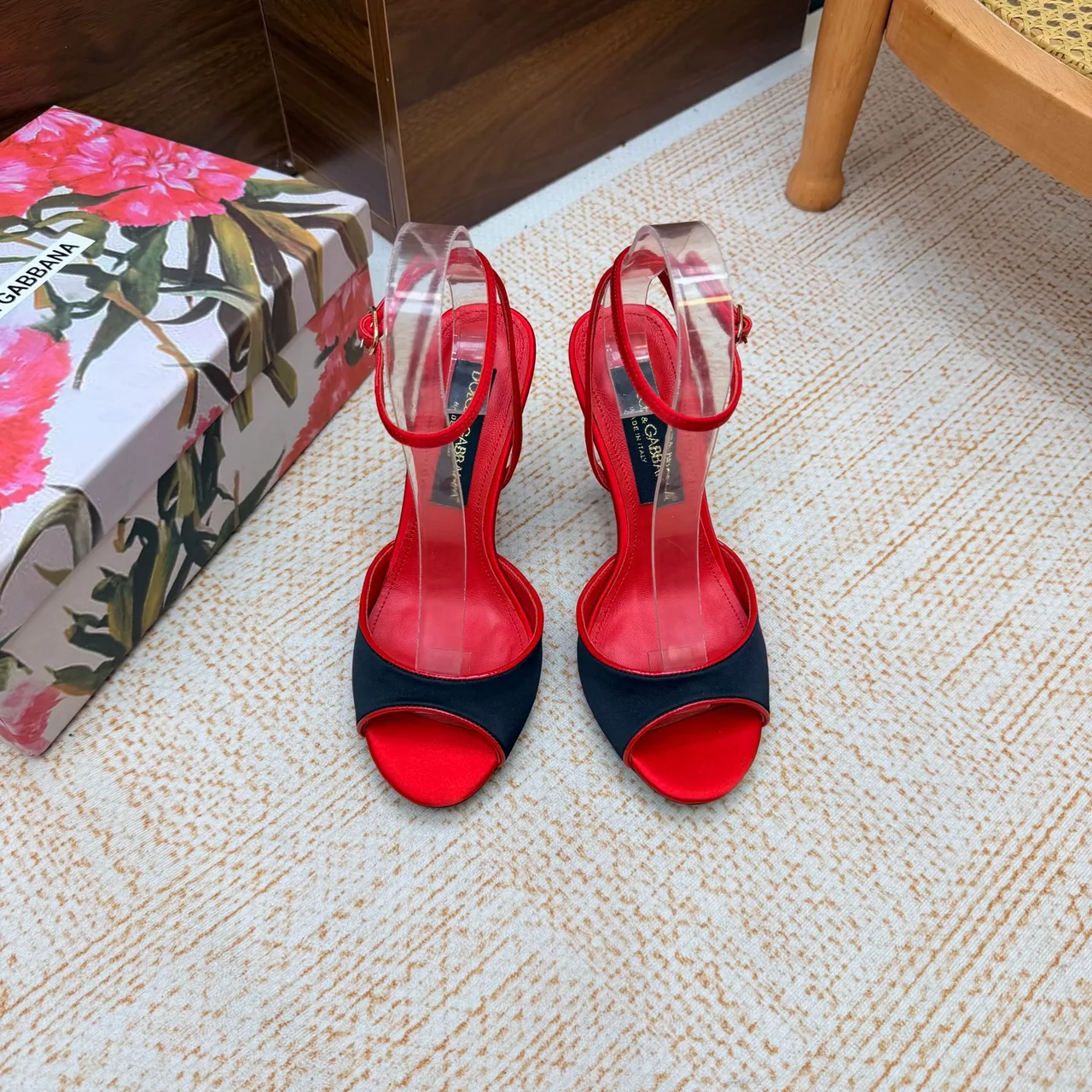 Dolce & Gabbana Heeled Sandals in Red · view 4