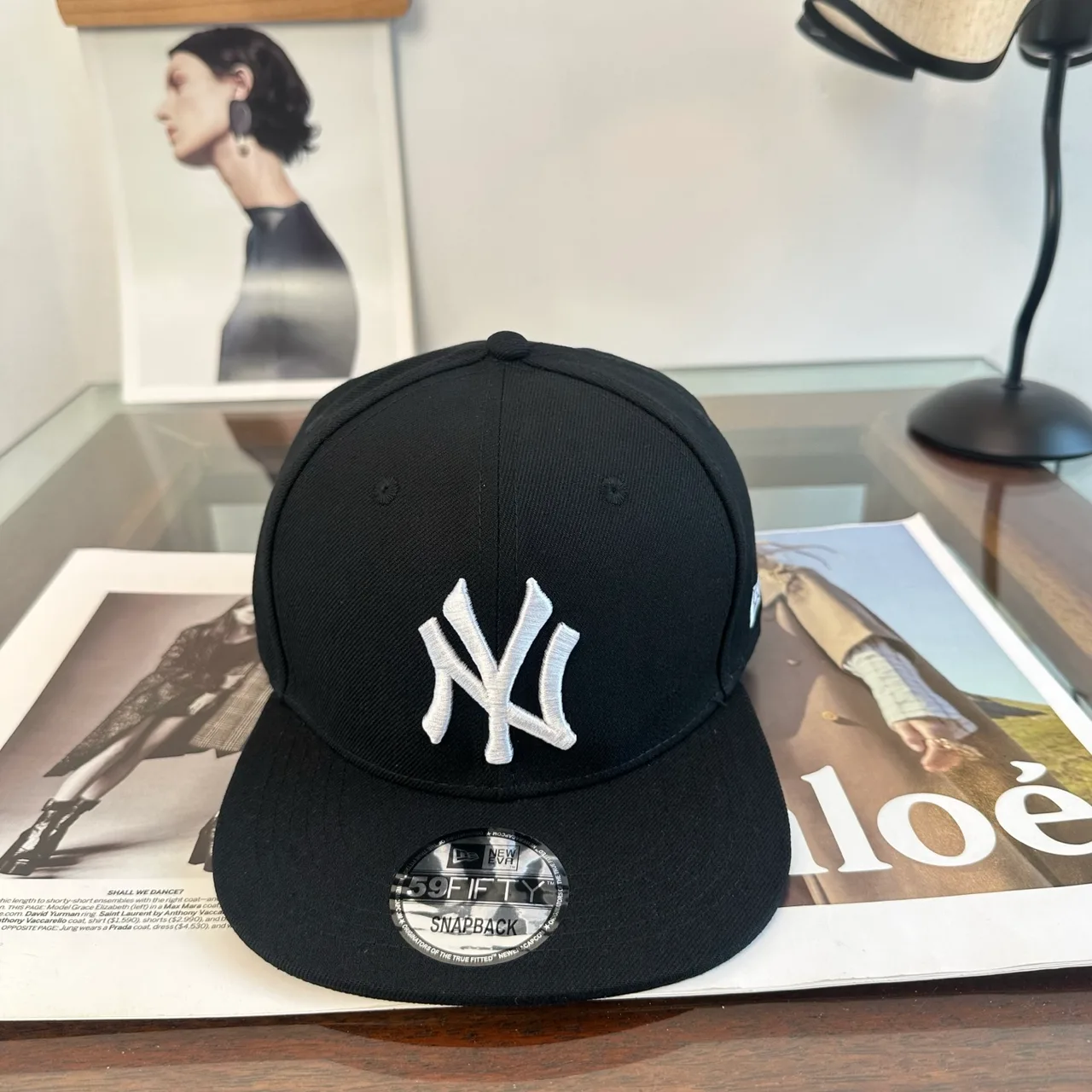 New Era NY Cap in Black & Grey & Green & Red · view 2