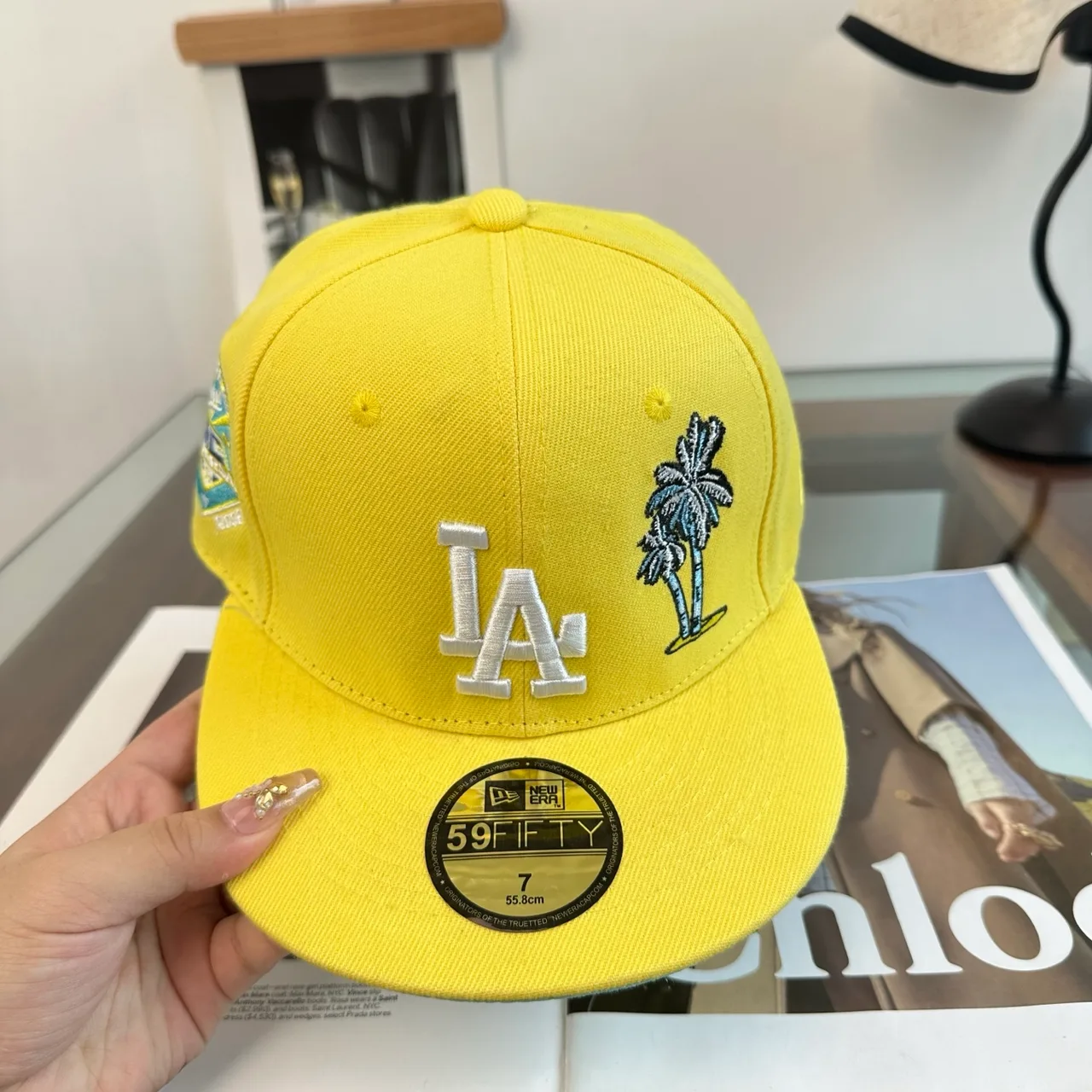 New Era Baseball Cap in Yellow · view 4