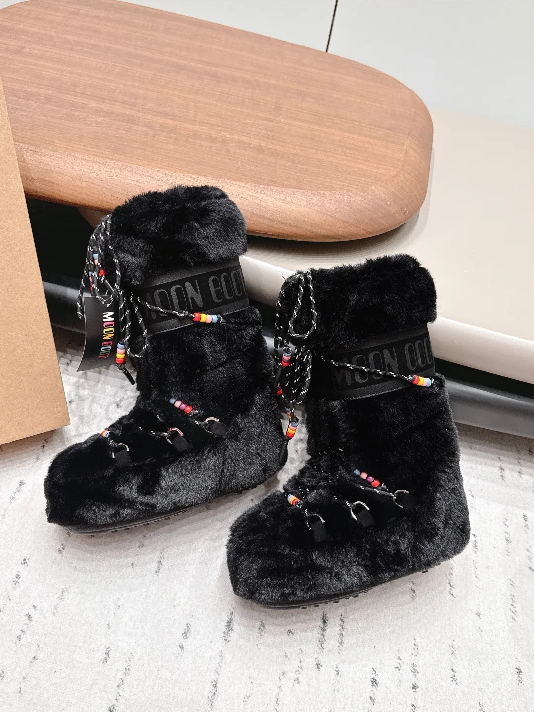 Moon Boot Snow Boots in Black · view 4
