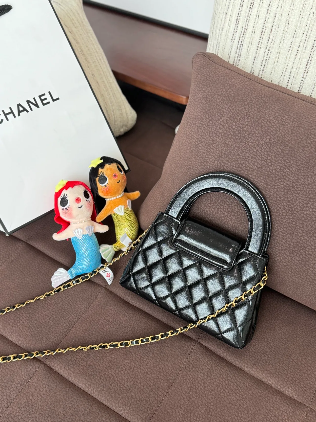 Chanel Top-Handle Bag in Black · view 3