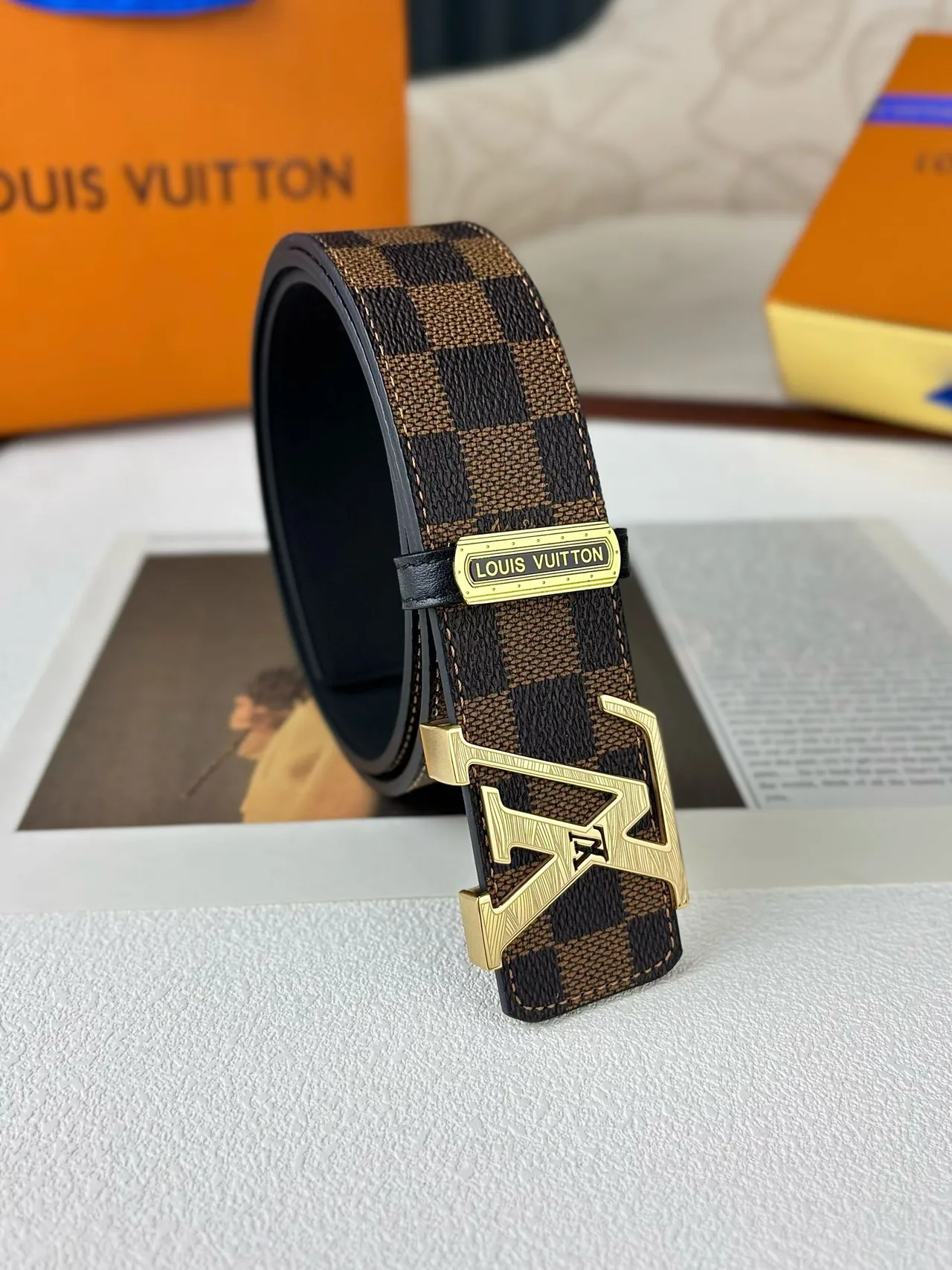 Louis Vuitton Reversible Belt in Brown · view 3