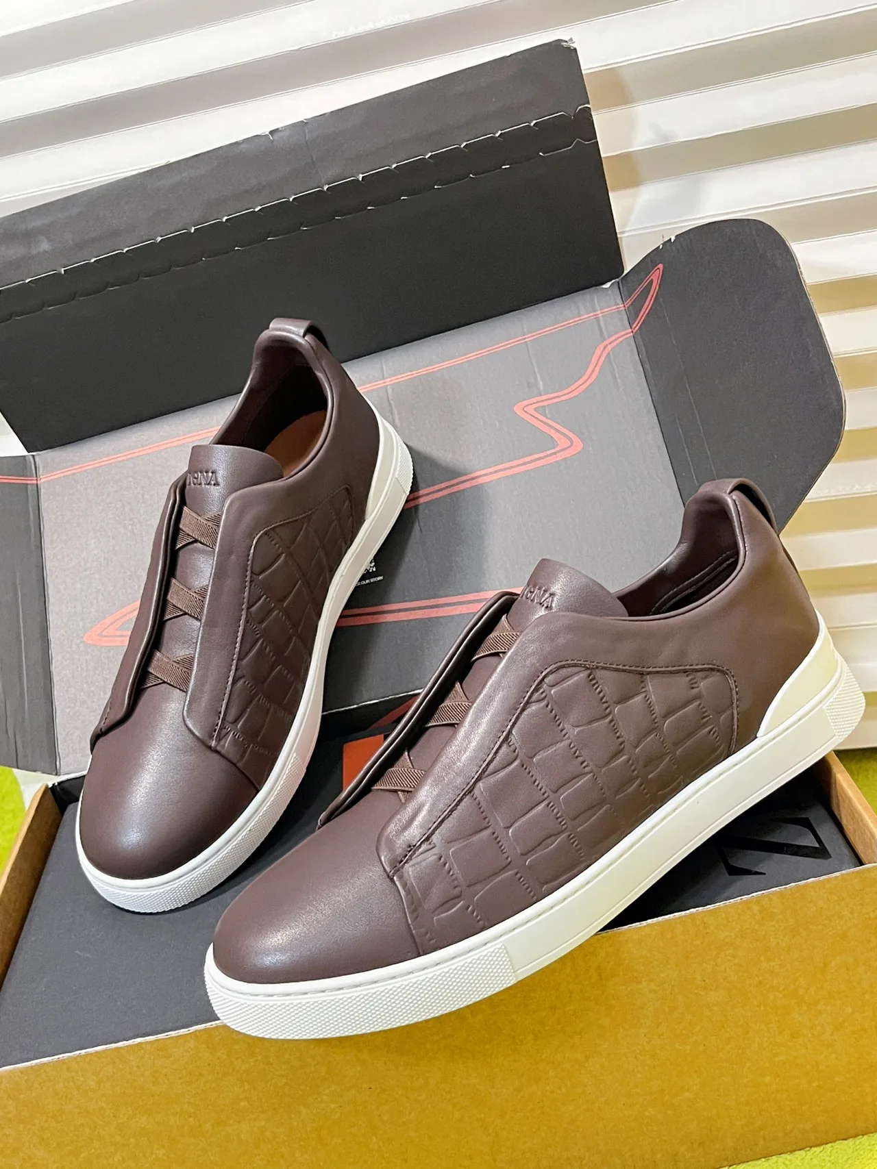 Zegna Sneakers in Brown · view 6