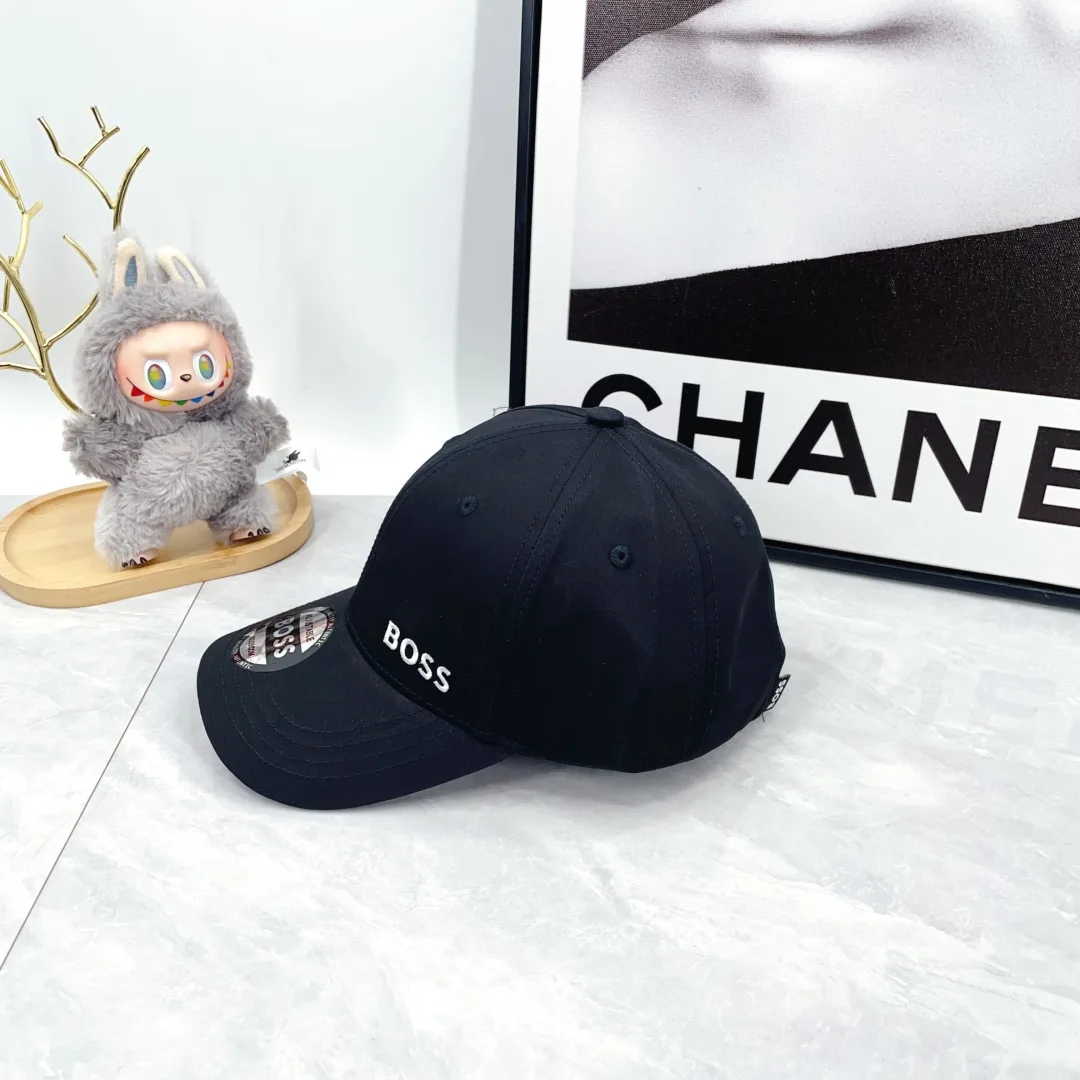 Boss Embroidered Baseball Cap in Black · view 1