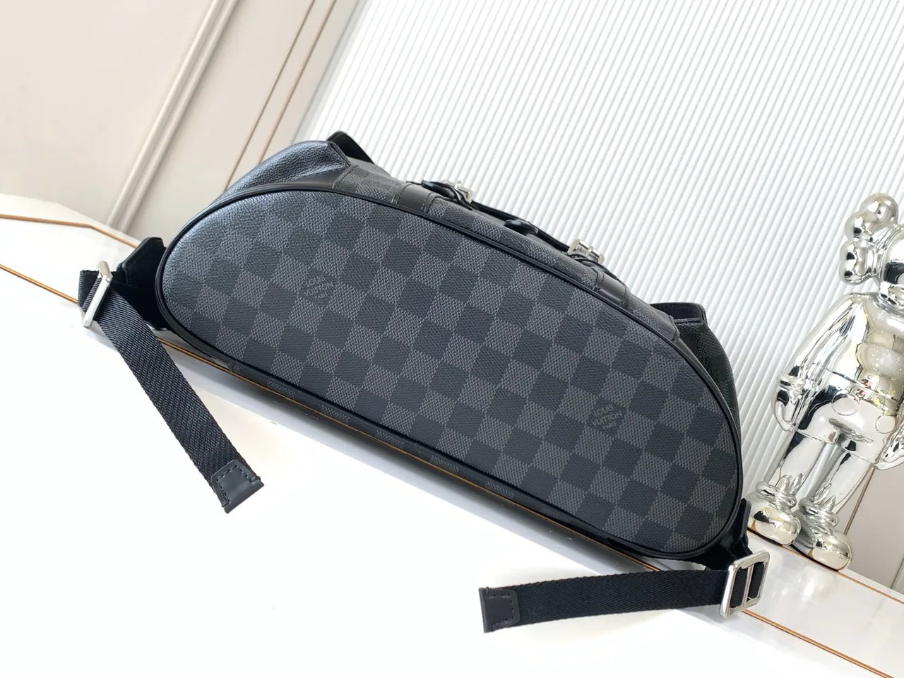 Louis Vuitton Check Backpack in Grey · view 4