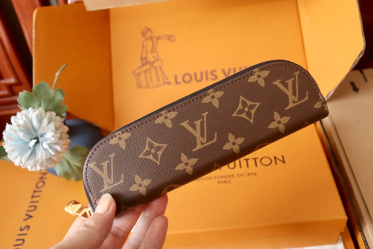 Louis Vuitton Canvas Monogram Pencil Case in Brown · view 3