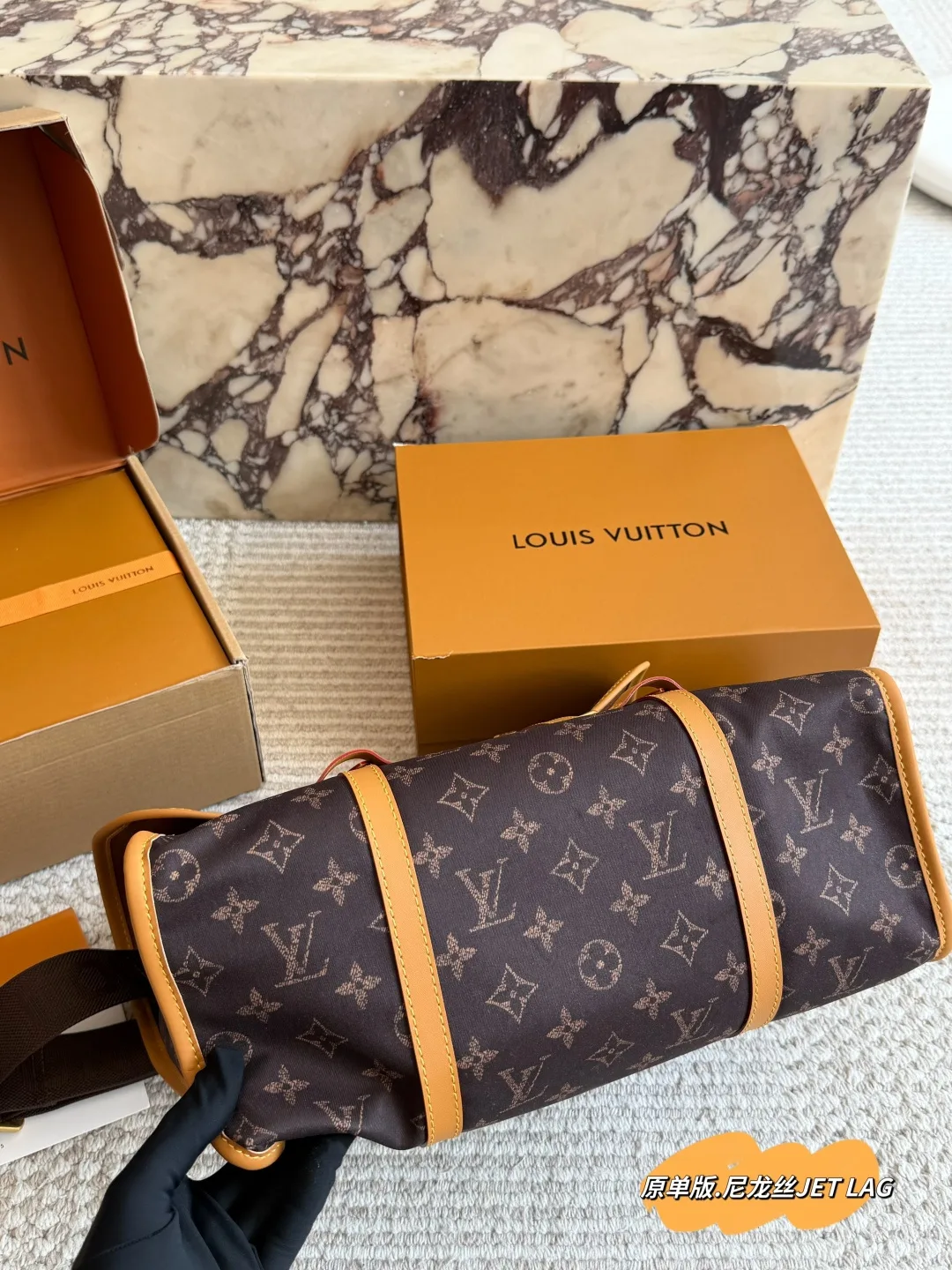 Louis Vuitton Nylon Monogram Backpack in Brown · view 6