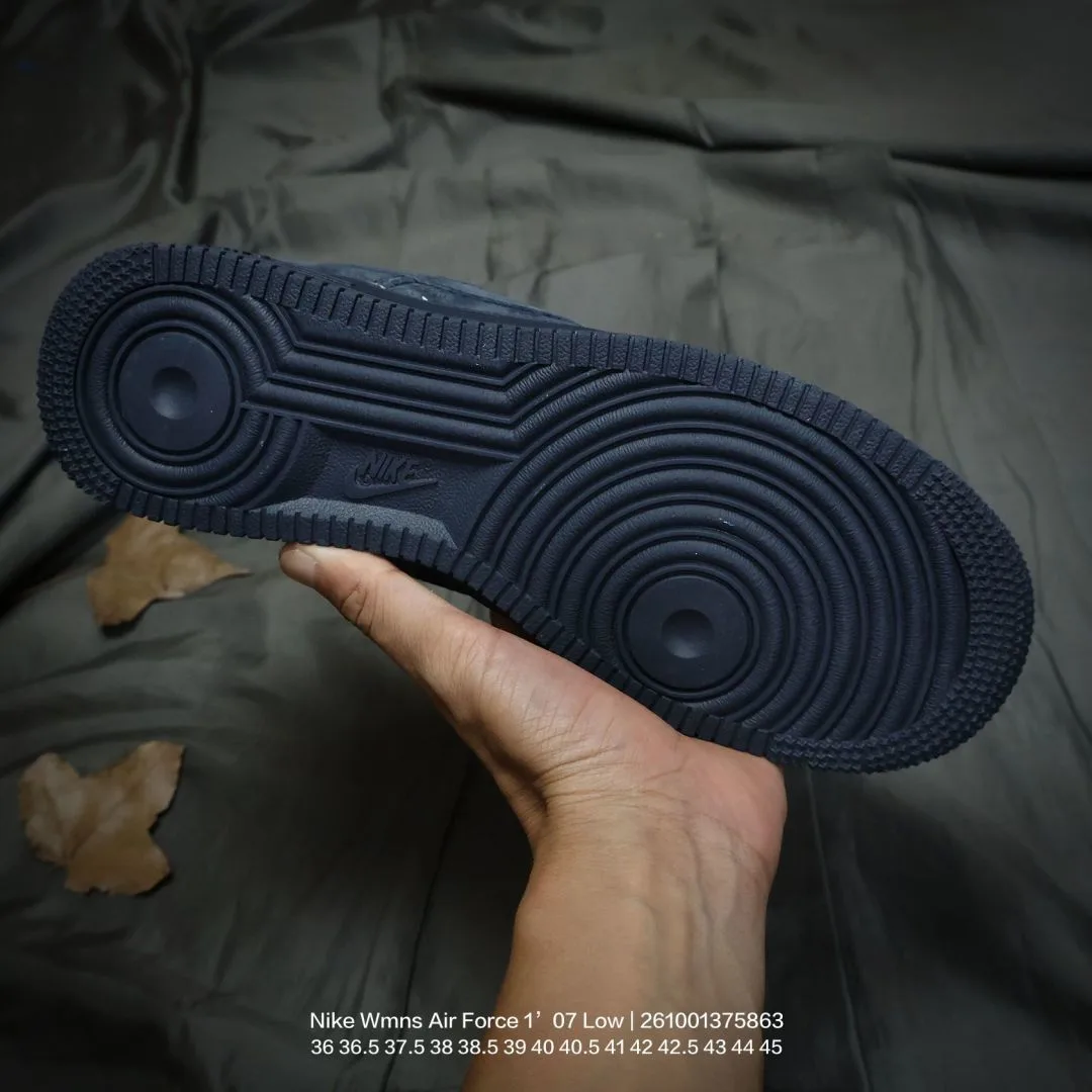 Nike Suede-Look Low-Top Sneakers in Blue · view 6