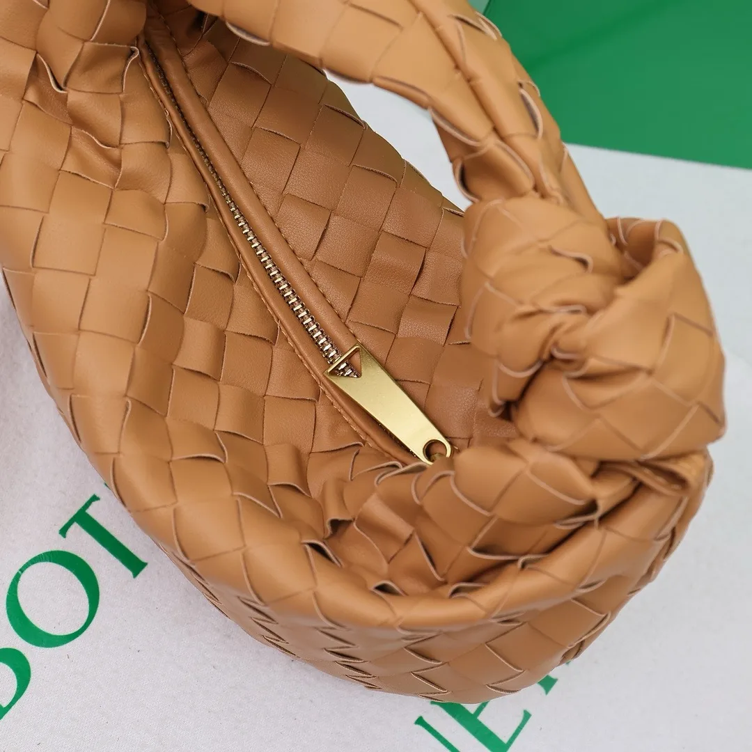 Bottega Veneta Sheepskin Woven Hobo Bag in Tan · view 6