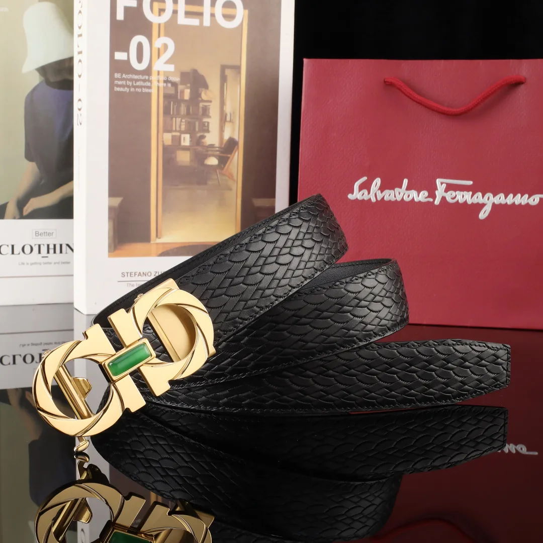 Ferragamo Automatic Belt in Black · view 4