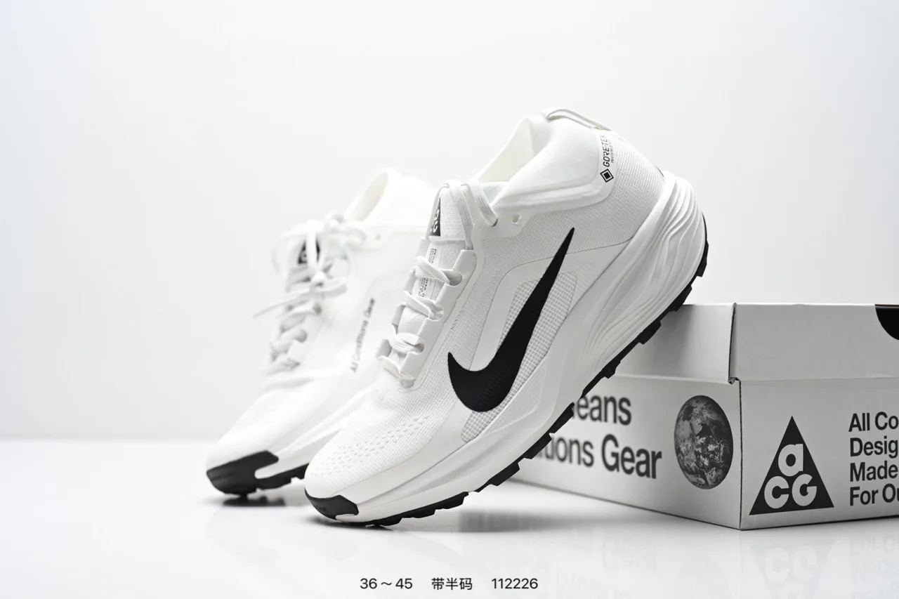 Nike Running Shoes in White & Red & Grey & Beige · view 5